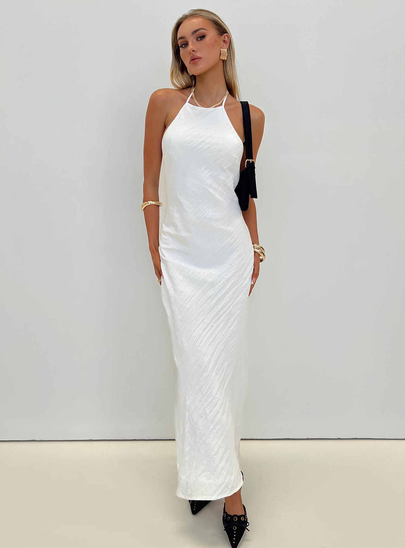 Just Peachy Maxi Dress White-Vipp Girl