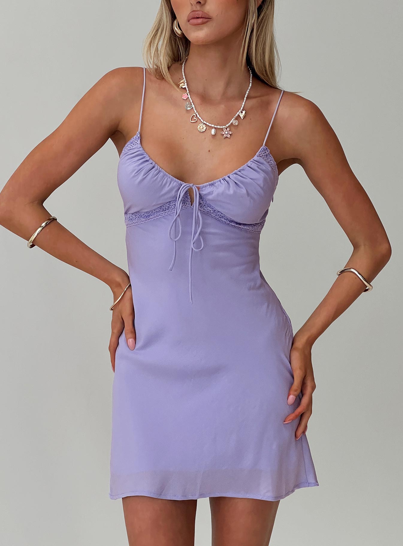 Emily Mini Dress Lilac-Vipp Girl