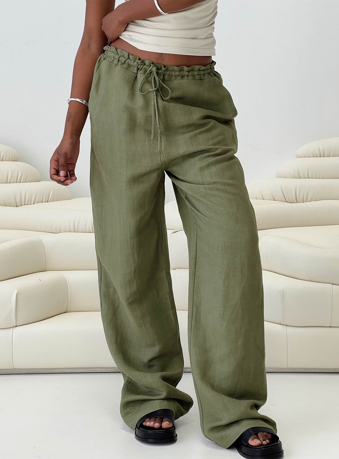 La Palma Pants Khaki-Vipp Girl