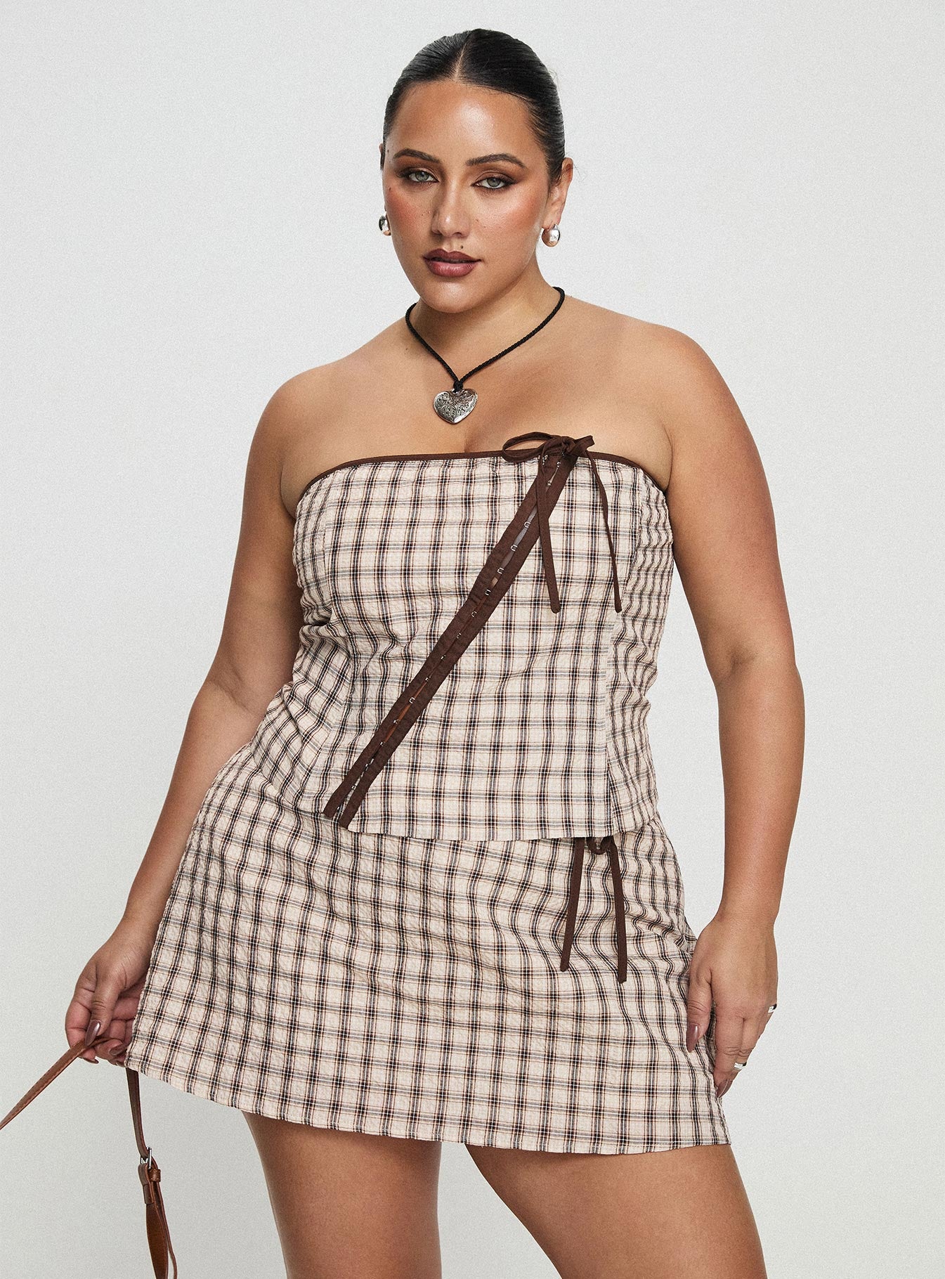 Korren Low Rise Skort Plaid Curve-Vipp Girl