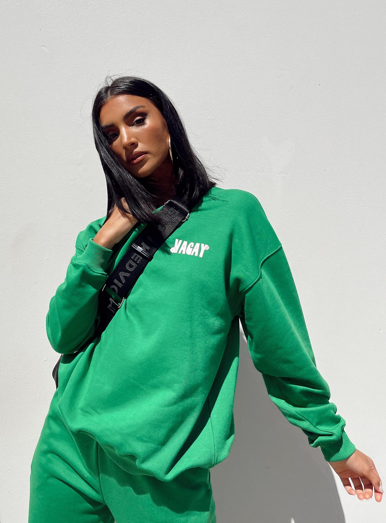 Club Basic Crewneck Sweatshirt Green-Vipp Girl
