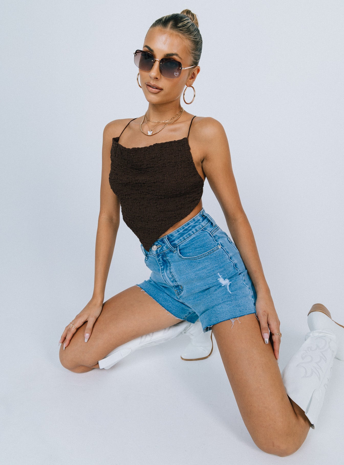 Julia Top Brown-Vipp Girl