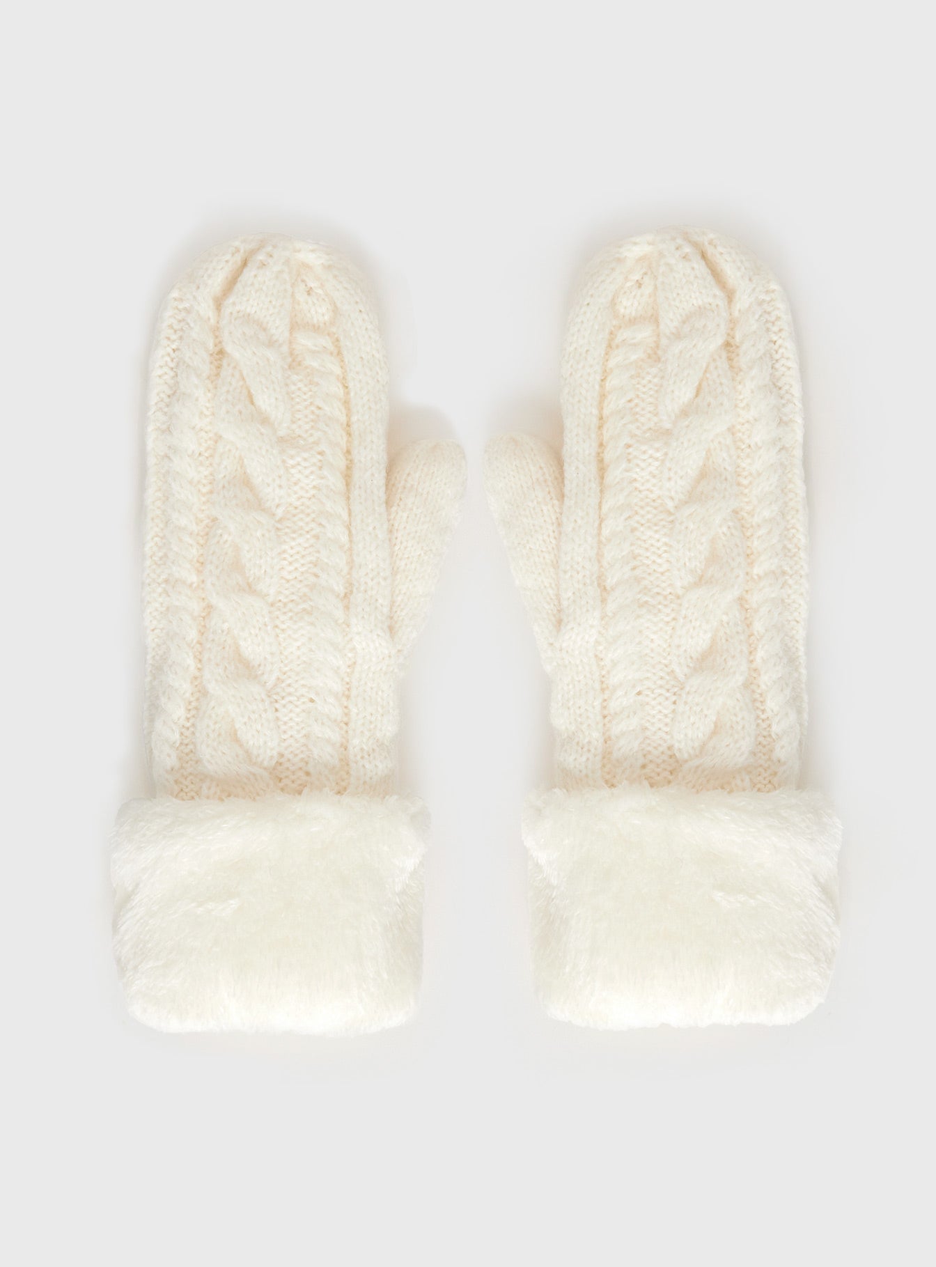 Charel Mittens White-Vipp Girl