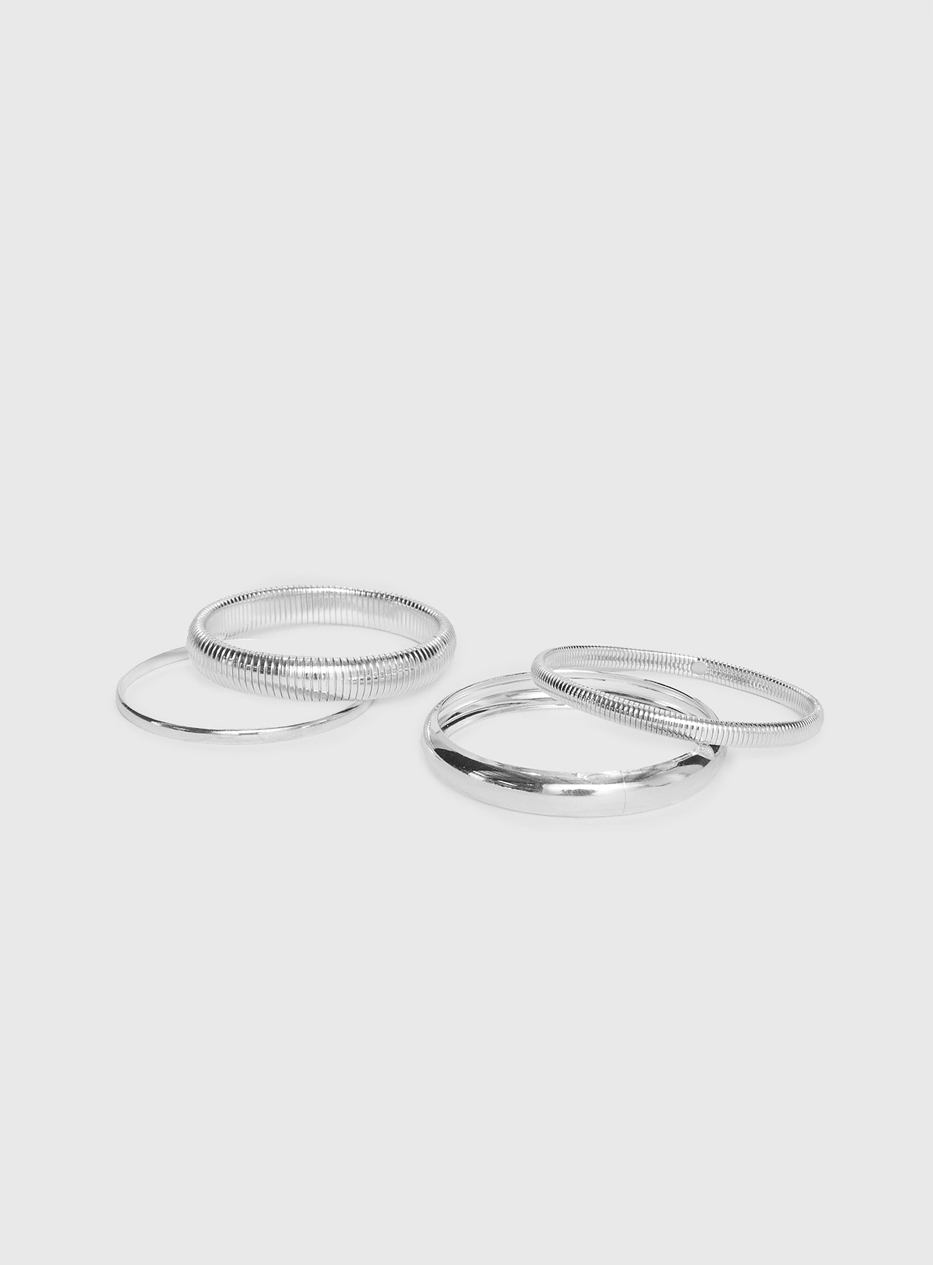 Dapperton Bangle Set Silver-Vipp Girl