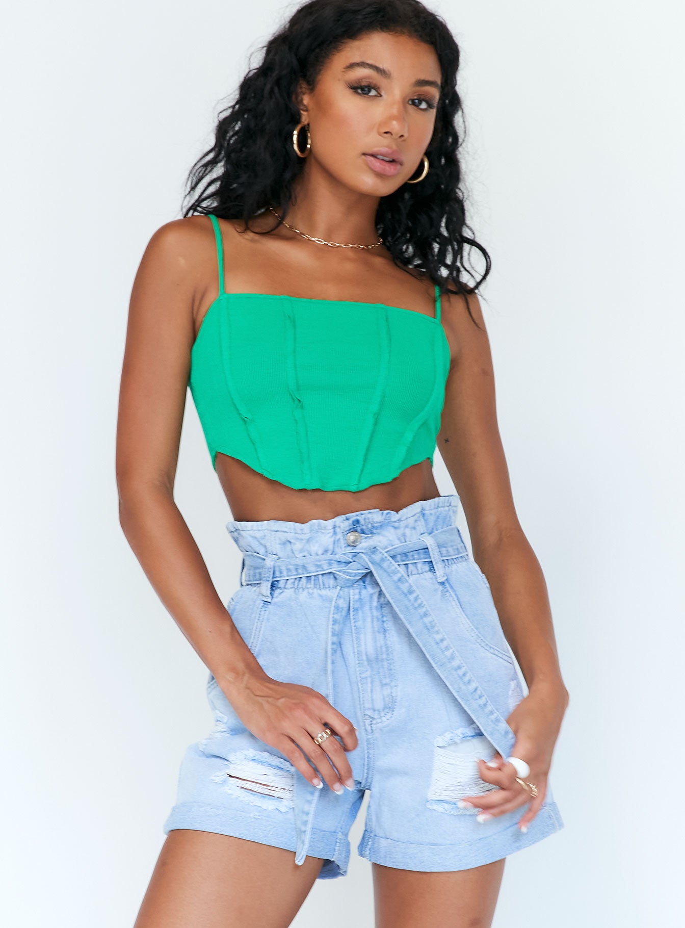 Kimmie Denim Shorts-Vipp Girl
