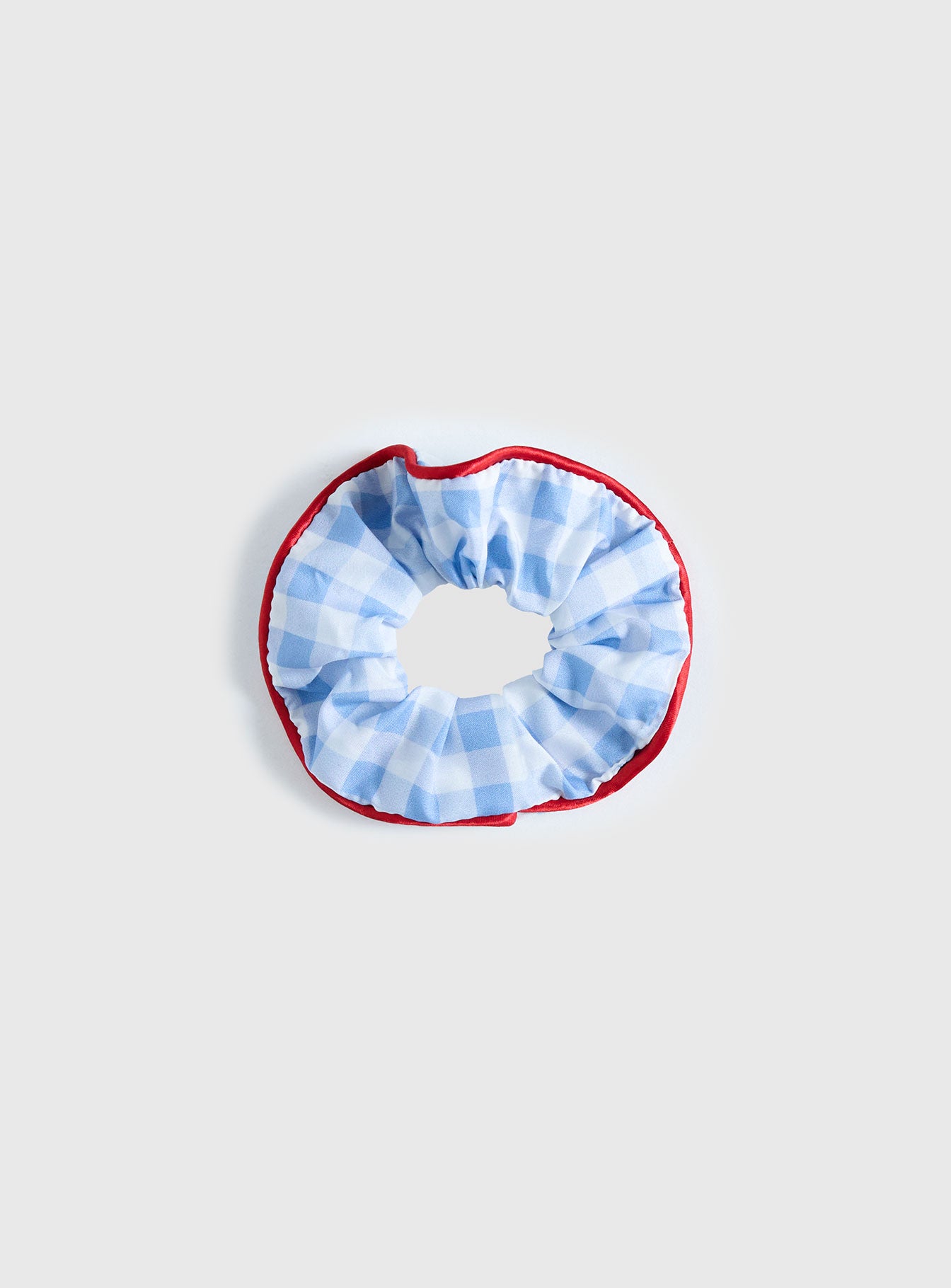 Deanie Scrunchie Blue Gingham-Vipp Girl