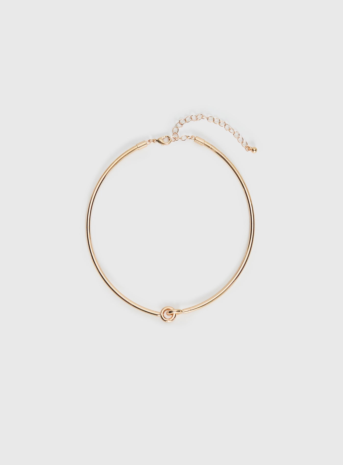 Most Wanted Knot Detail Necklace Gold-Vipp Girl