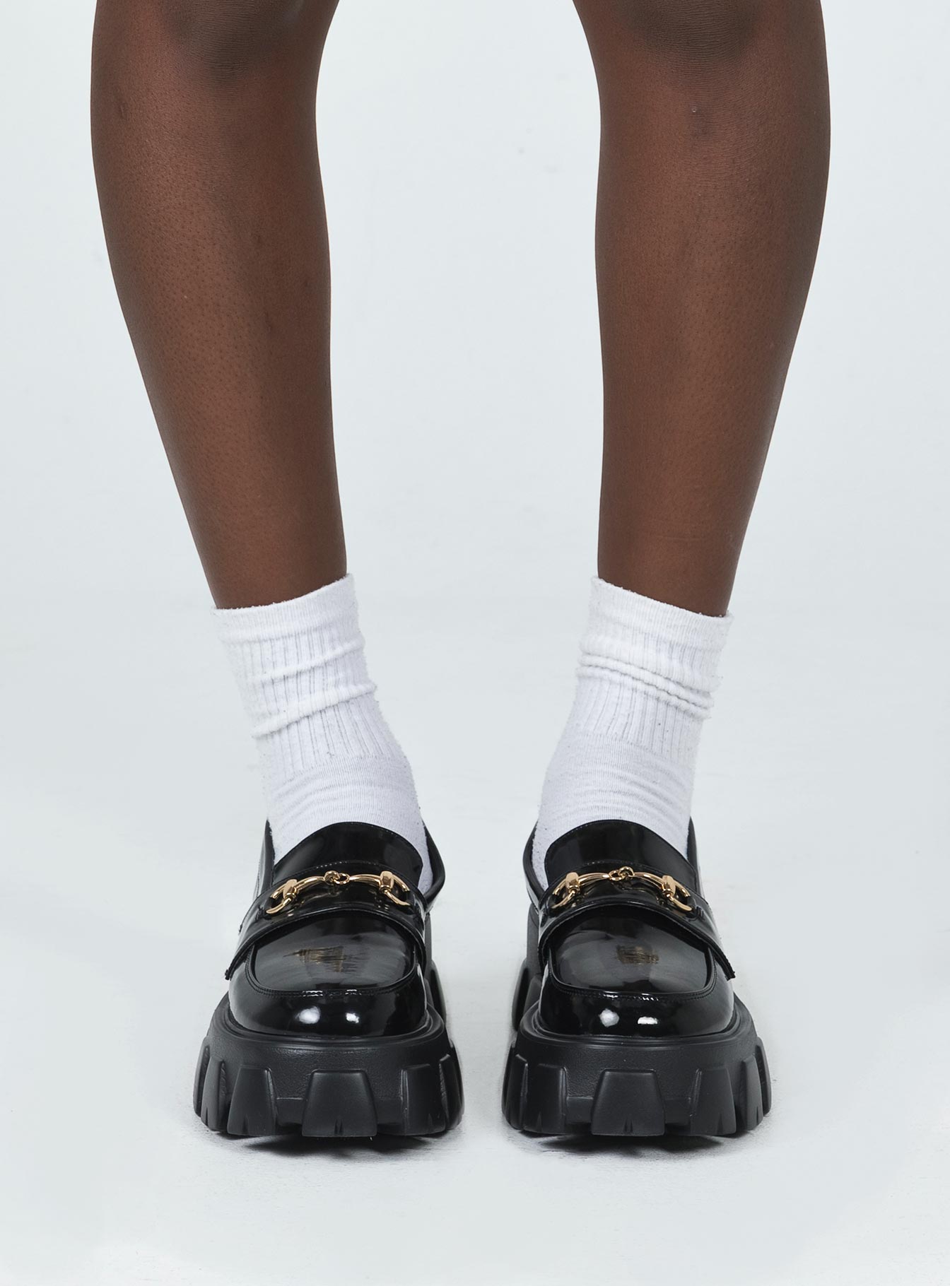 Penny Lane Loafers Black High Shine-Vipp Girl