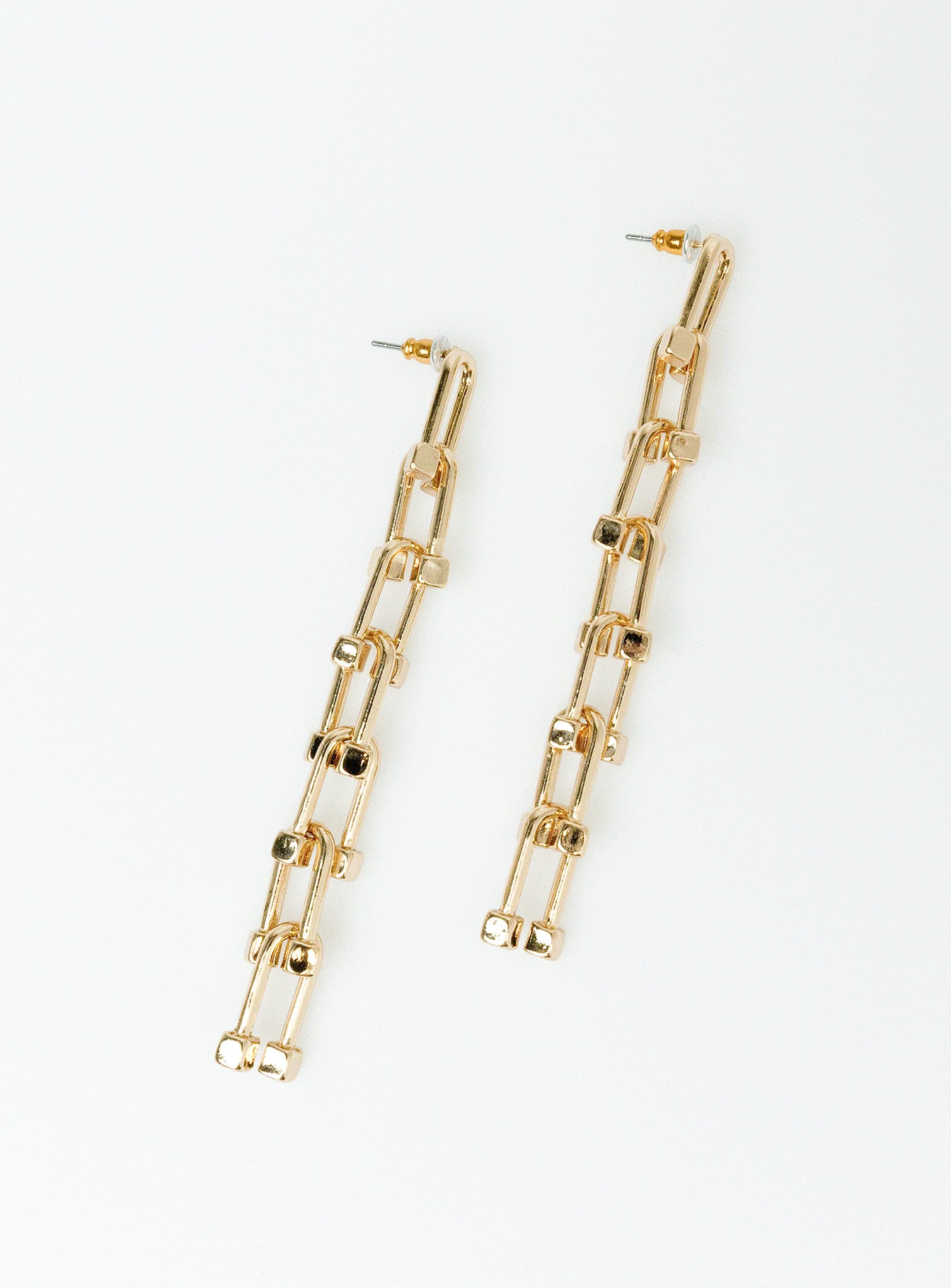 Chained Earrings Gold-Vipp Girl
