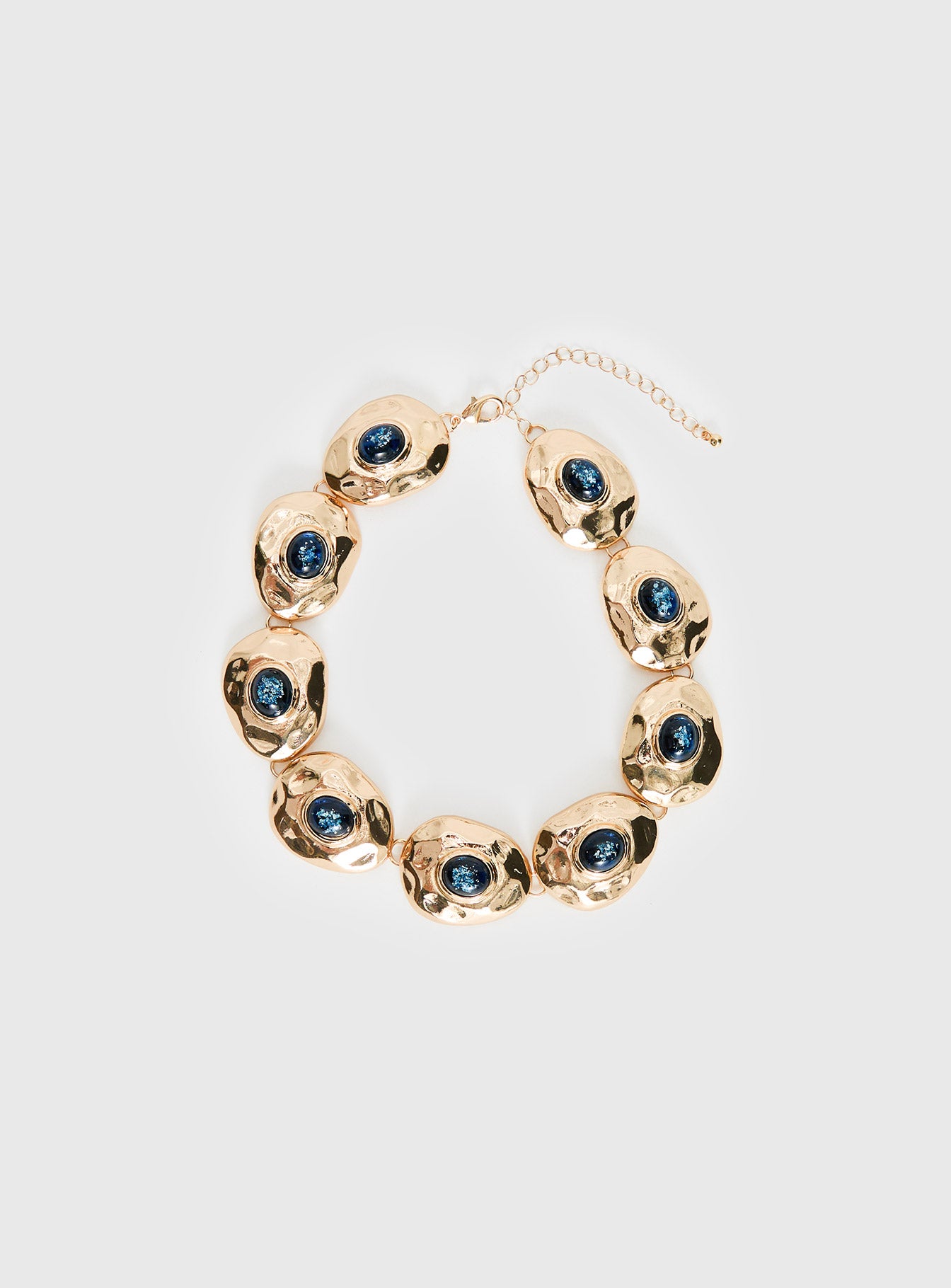 Donella Chunky Stone Necklace Gold-Vipp Girl
