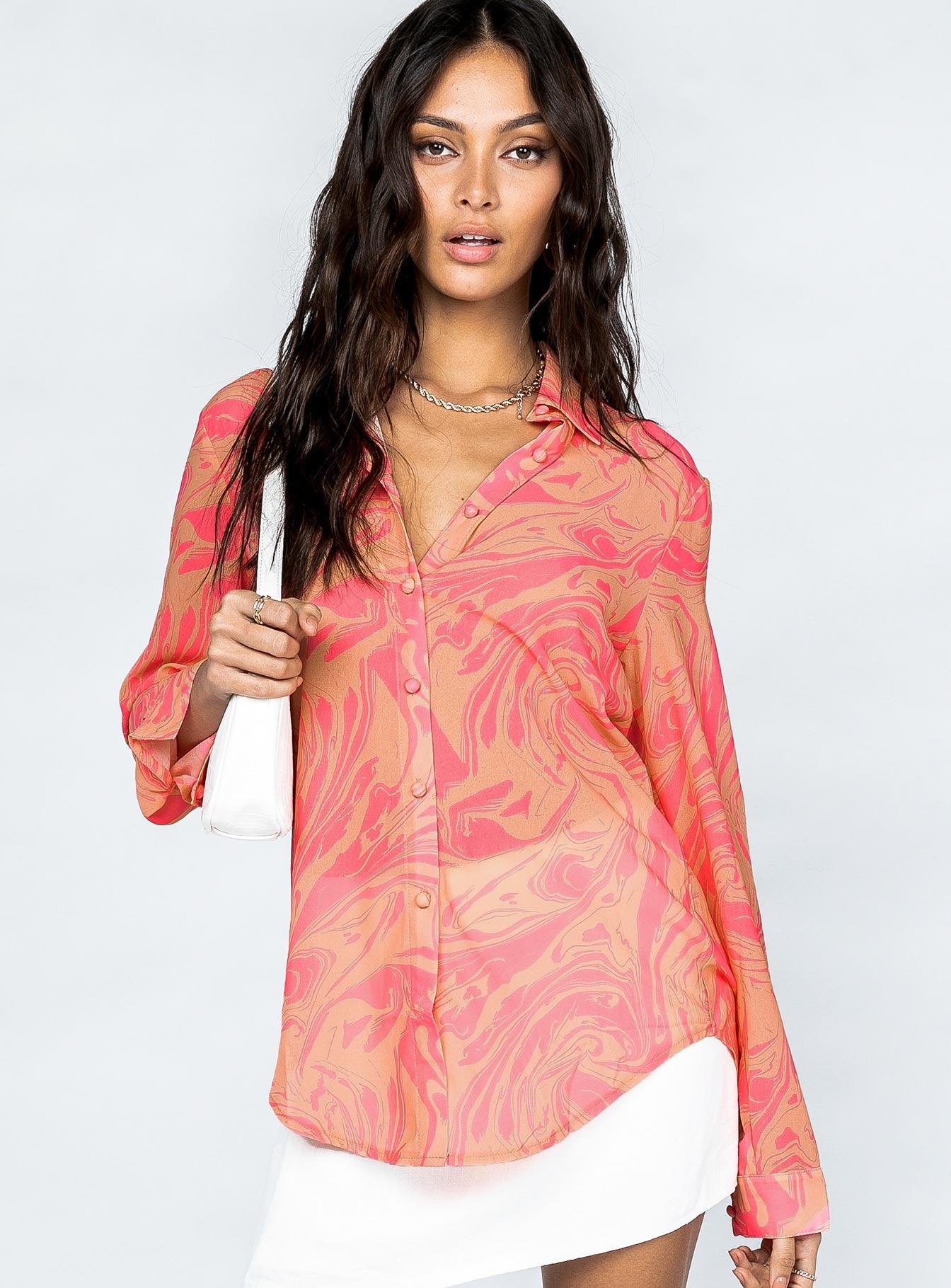 Marble Mae Shirt Multi-Vipp Girl