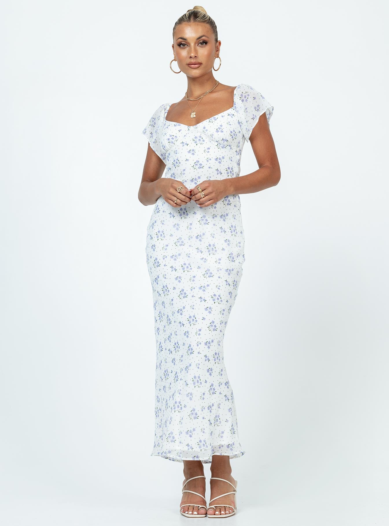 Hera Maxi Dress White Floral-Vipp Girl
