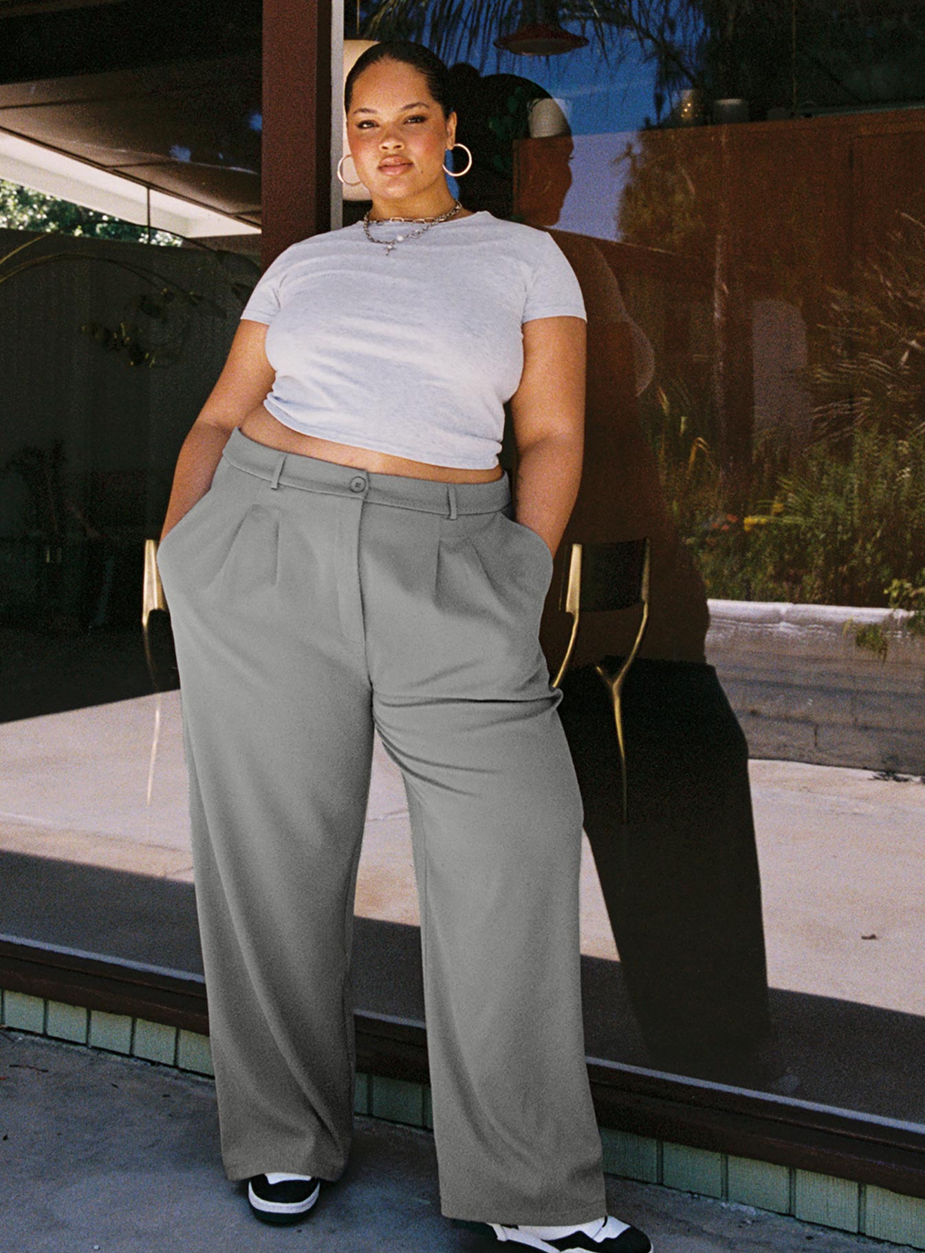 Lex Top Grey Curve-Vipp Girl