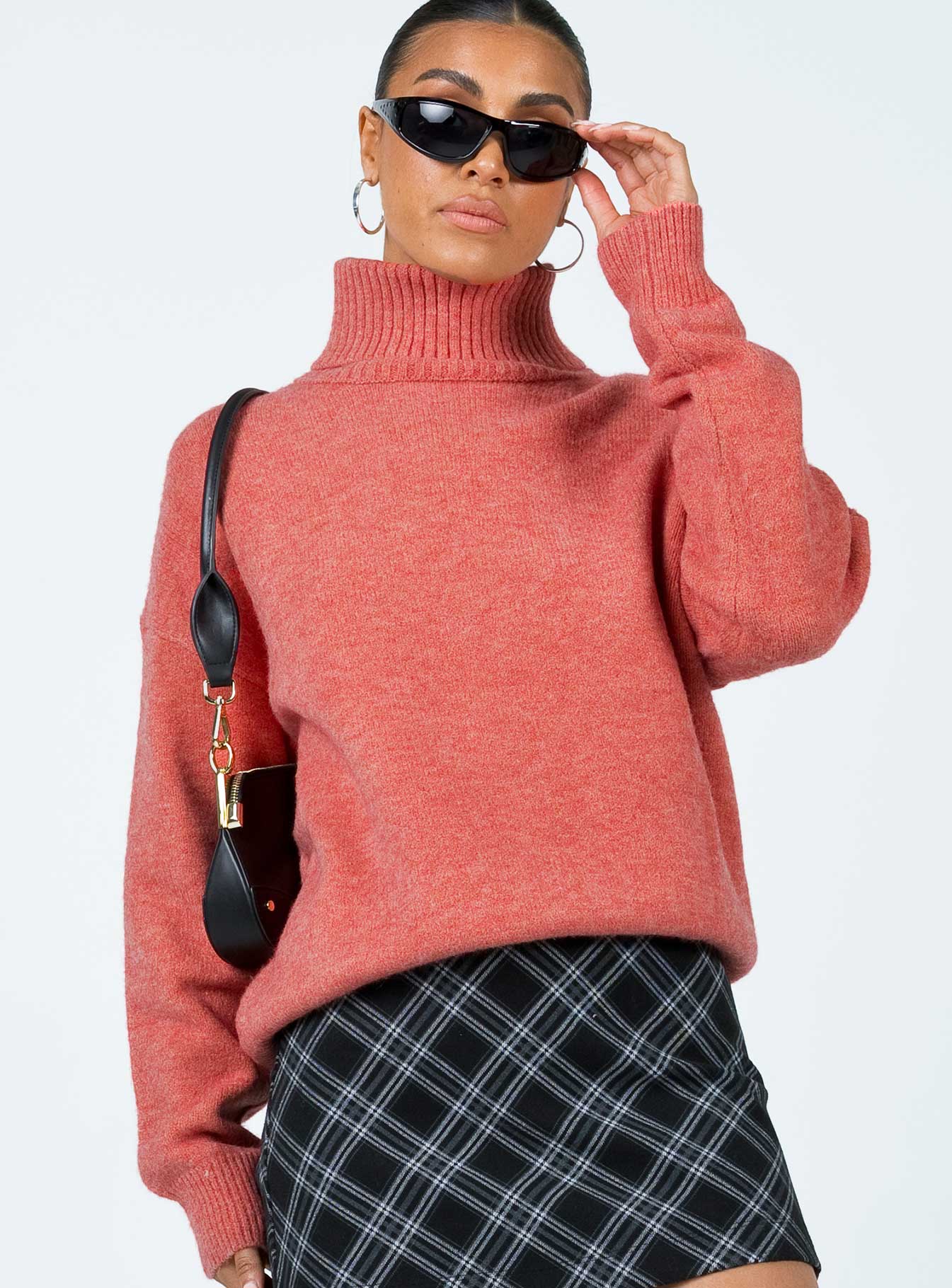 Oswin Turtleneck Sweater Orange-Vipp Girl