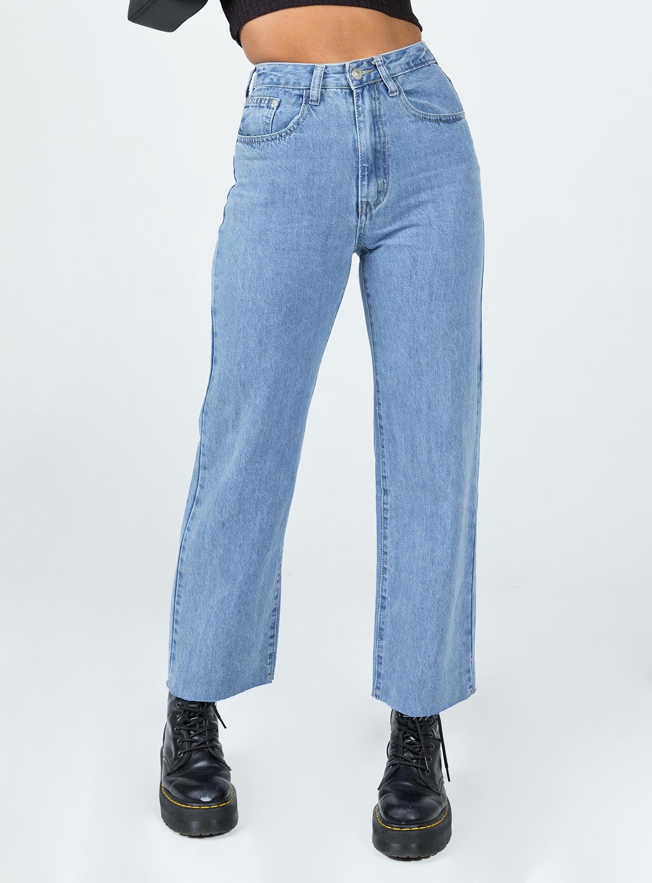 Damika Wide Leg Denim Jeans-Vipp Girl