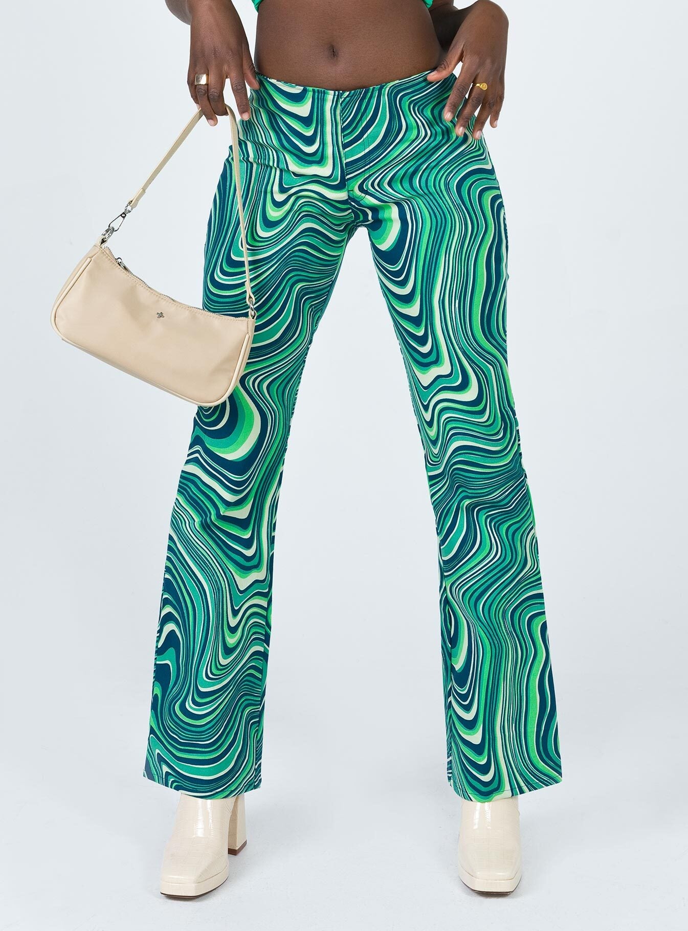 Motel Coban Trouser 70s Ripple Green-Vipp Girl