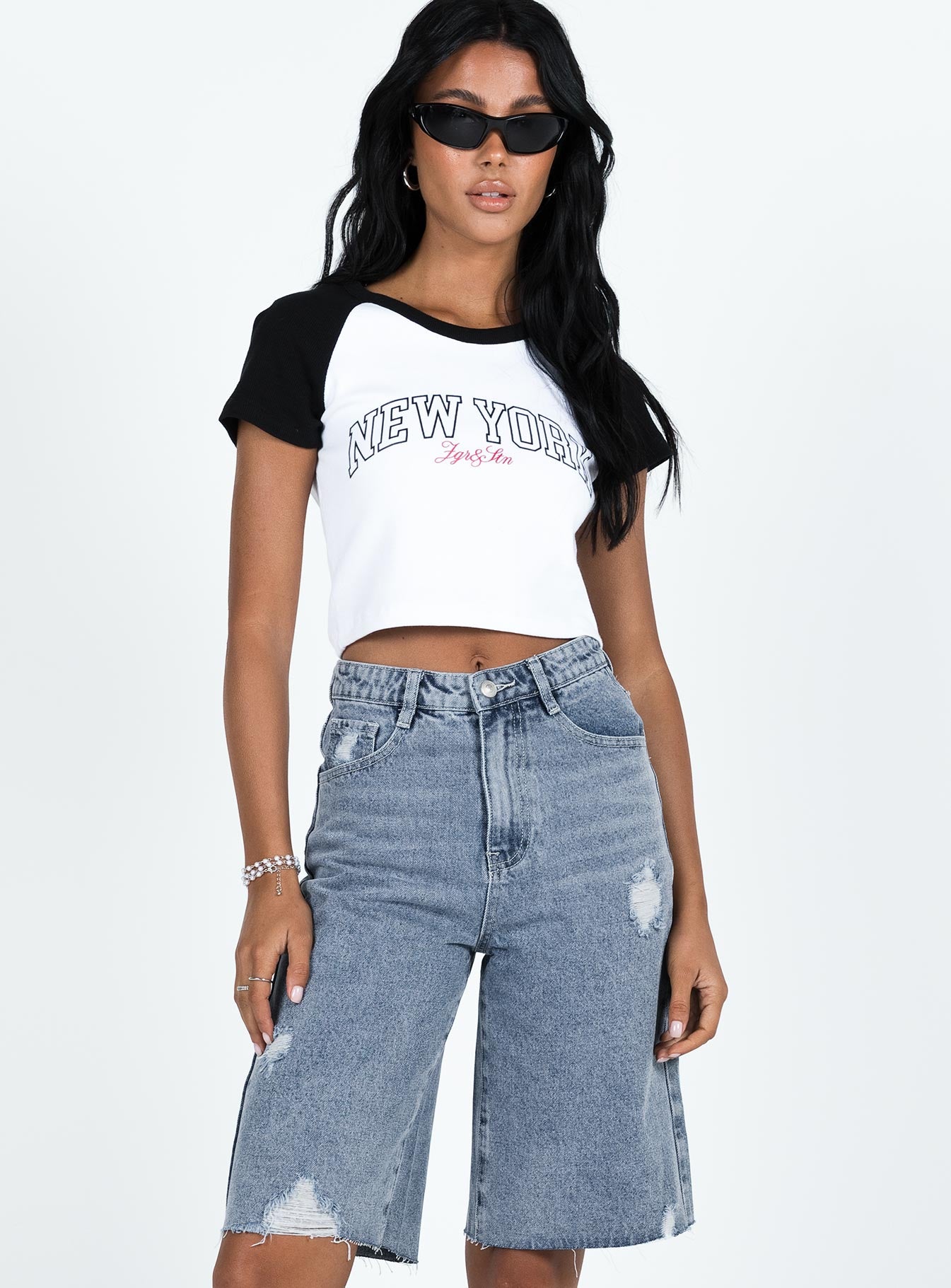 Lexfield Denim Shorts Light Wash-Vipp Girl