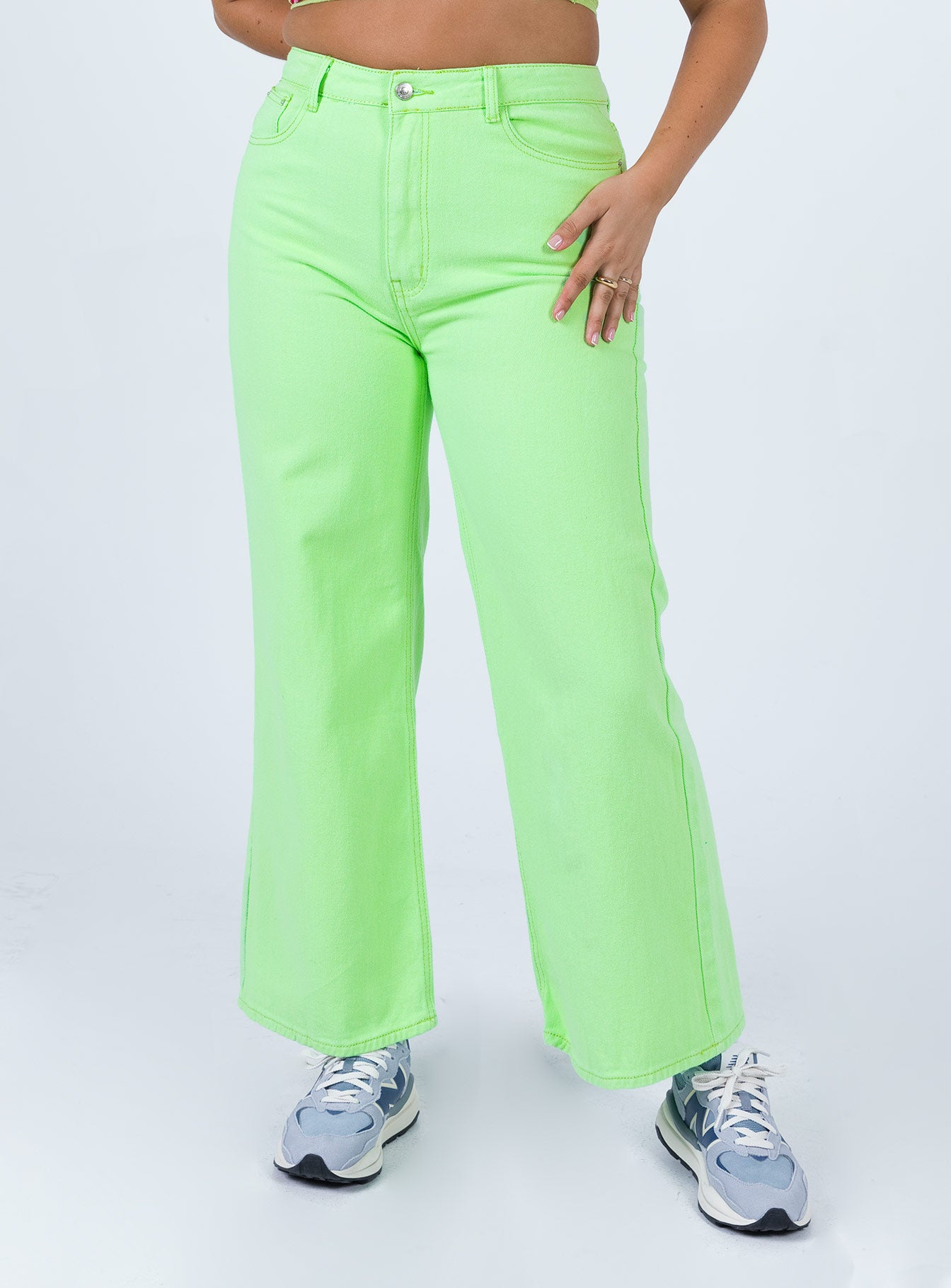 Denver Denim Jeans Lime Green-Vipp Girl