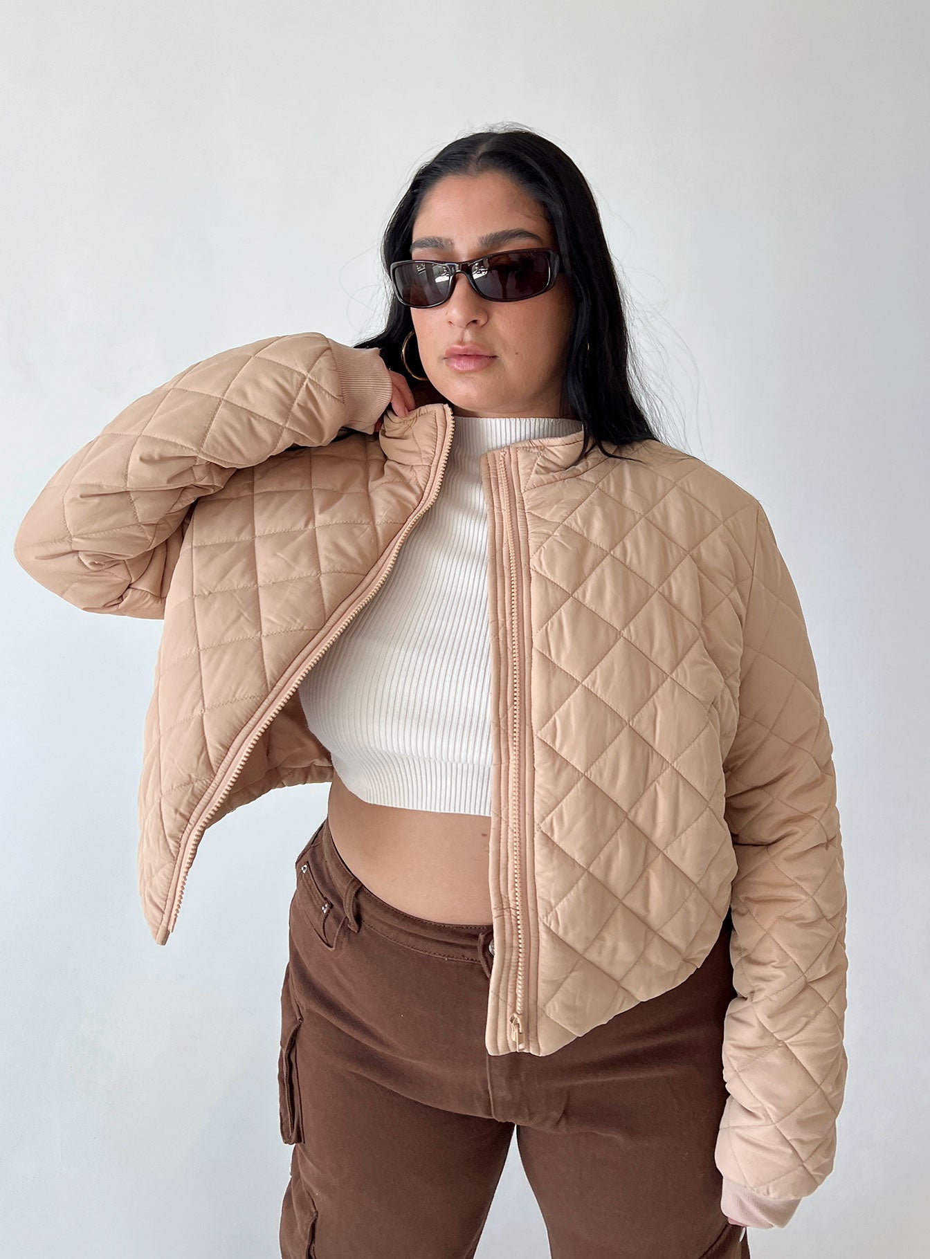 Lucia Jacket Beige Curve-Vipp Girl
