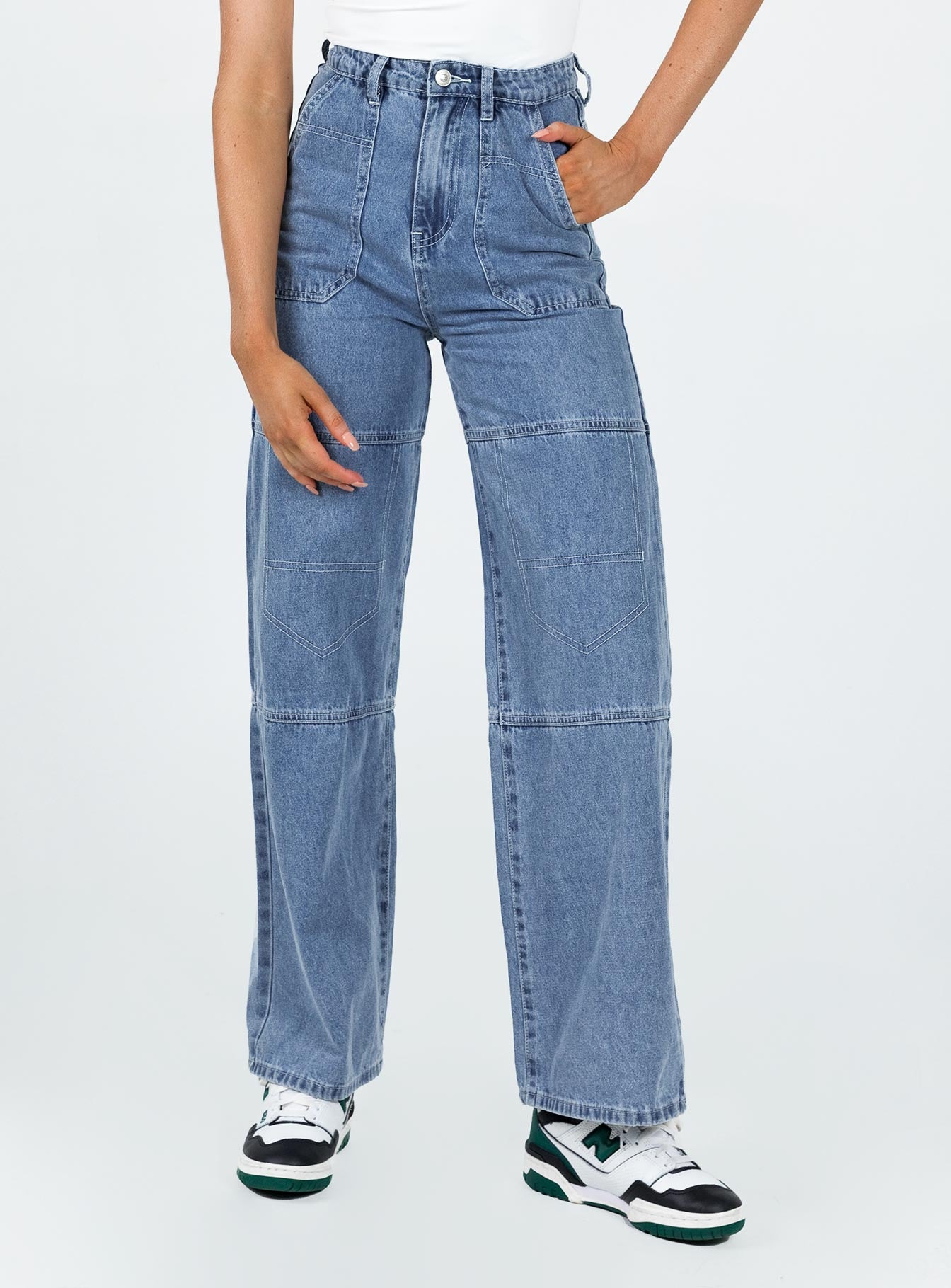 Calcetto Wide leg Denim Jean-Vipp Girl