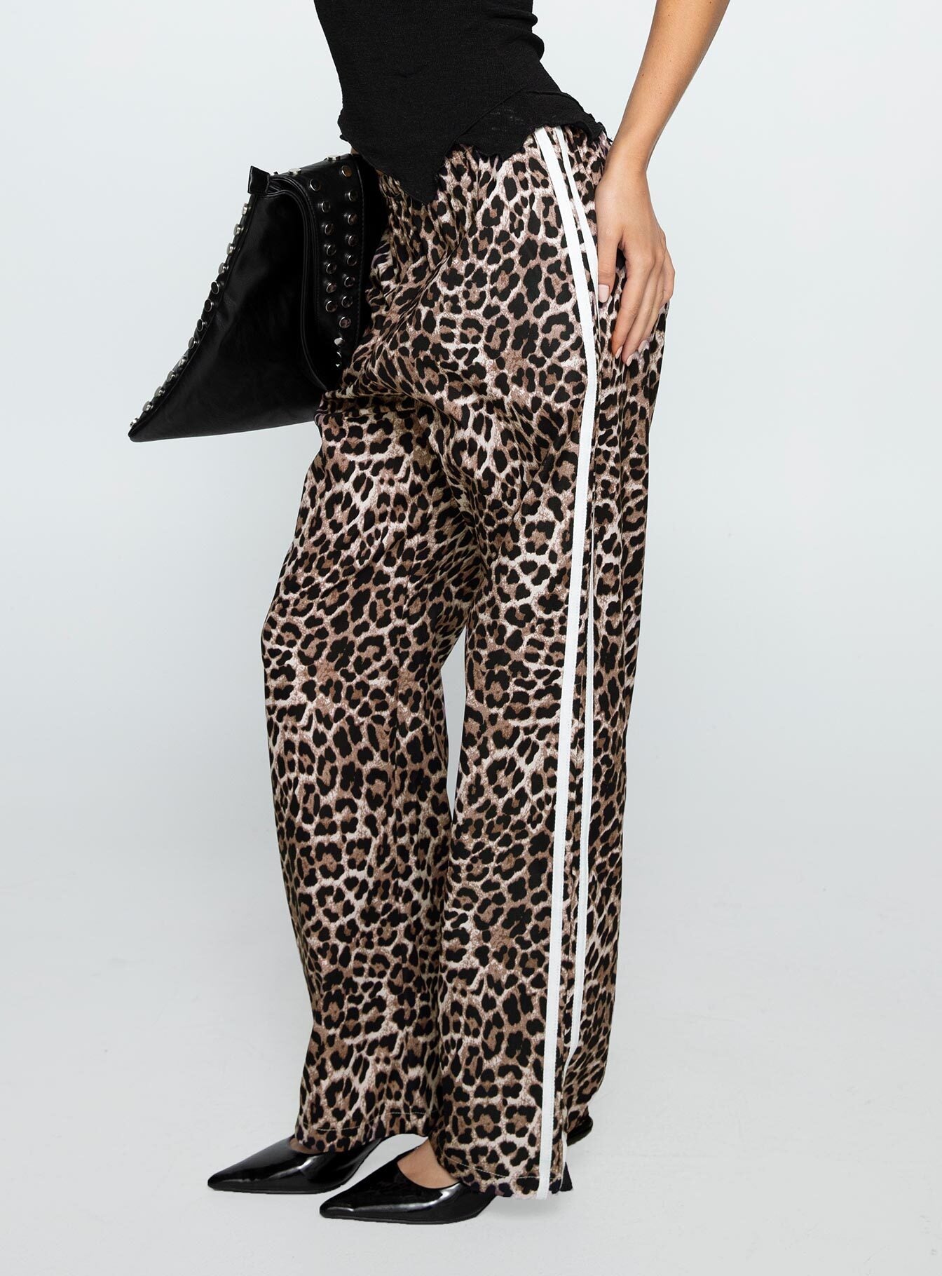 Buzzer Track Pants Leopard-Vipp Girl