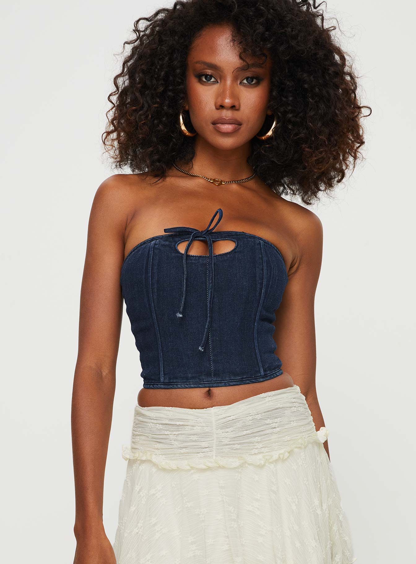 Celasco Denim Top Denim-Vipp Girl