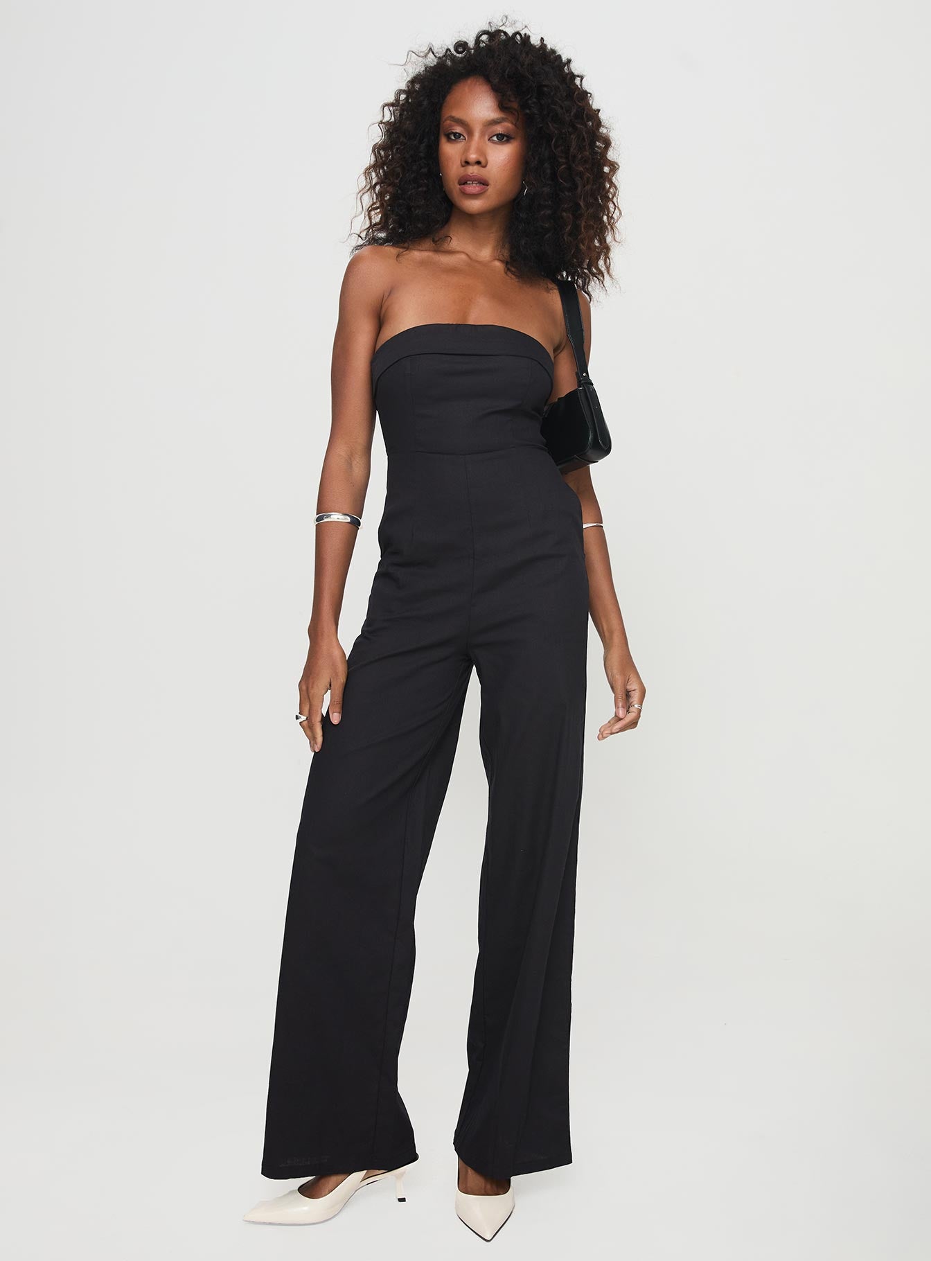 Luster Strapless Jumpsuit Black-Vipp Girl