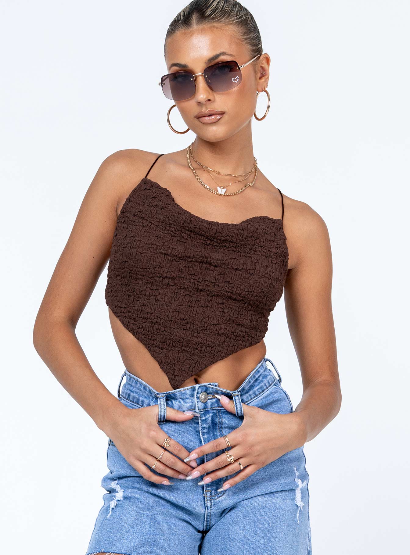 Julia Top Brown-Vipp Girl