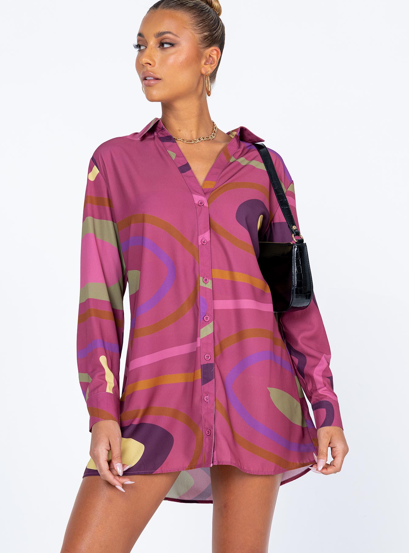 Lachlan Mini Dress Purple-Vipp Girl