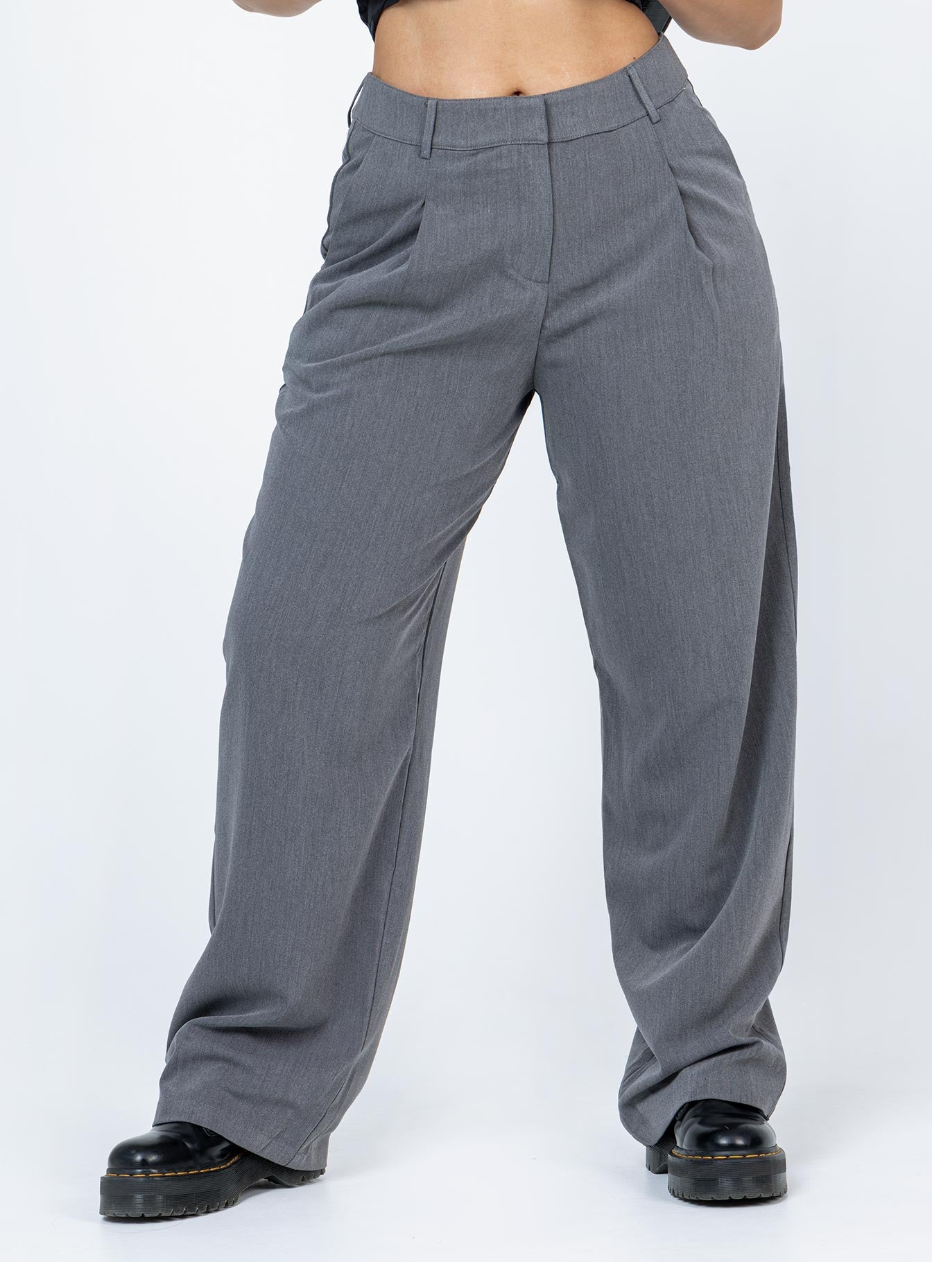 Motel Sakaria Trouser Tailoring Charcoal-Vipp Girl