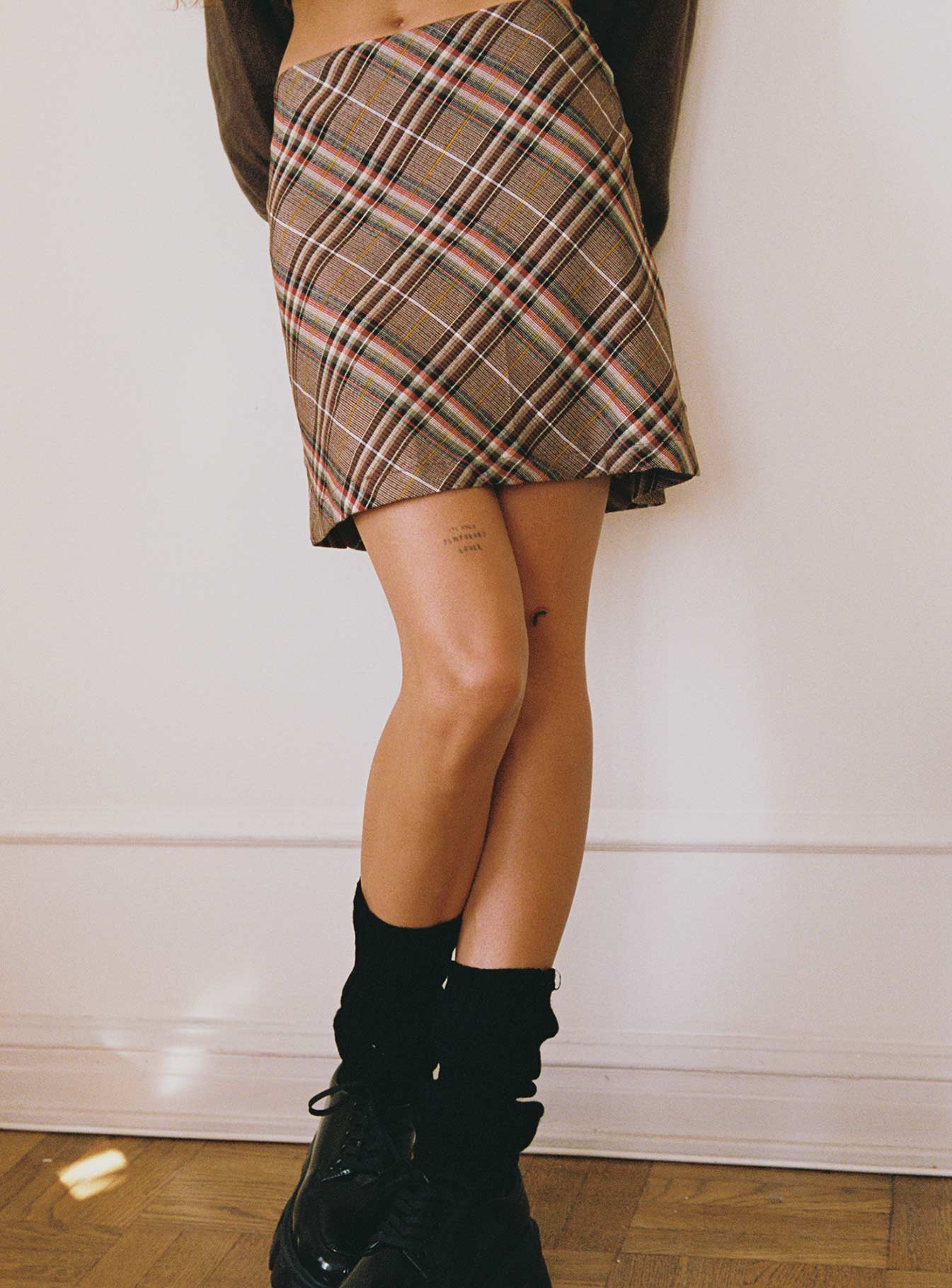 Darwin Mini Skirt Brown multi-Vipp Girl