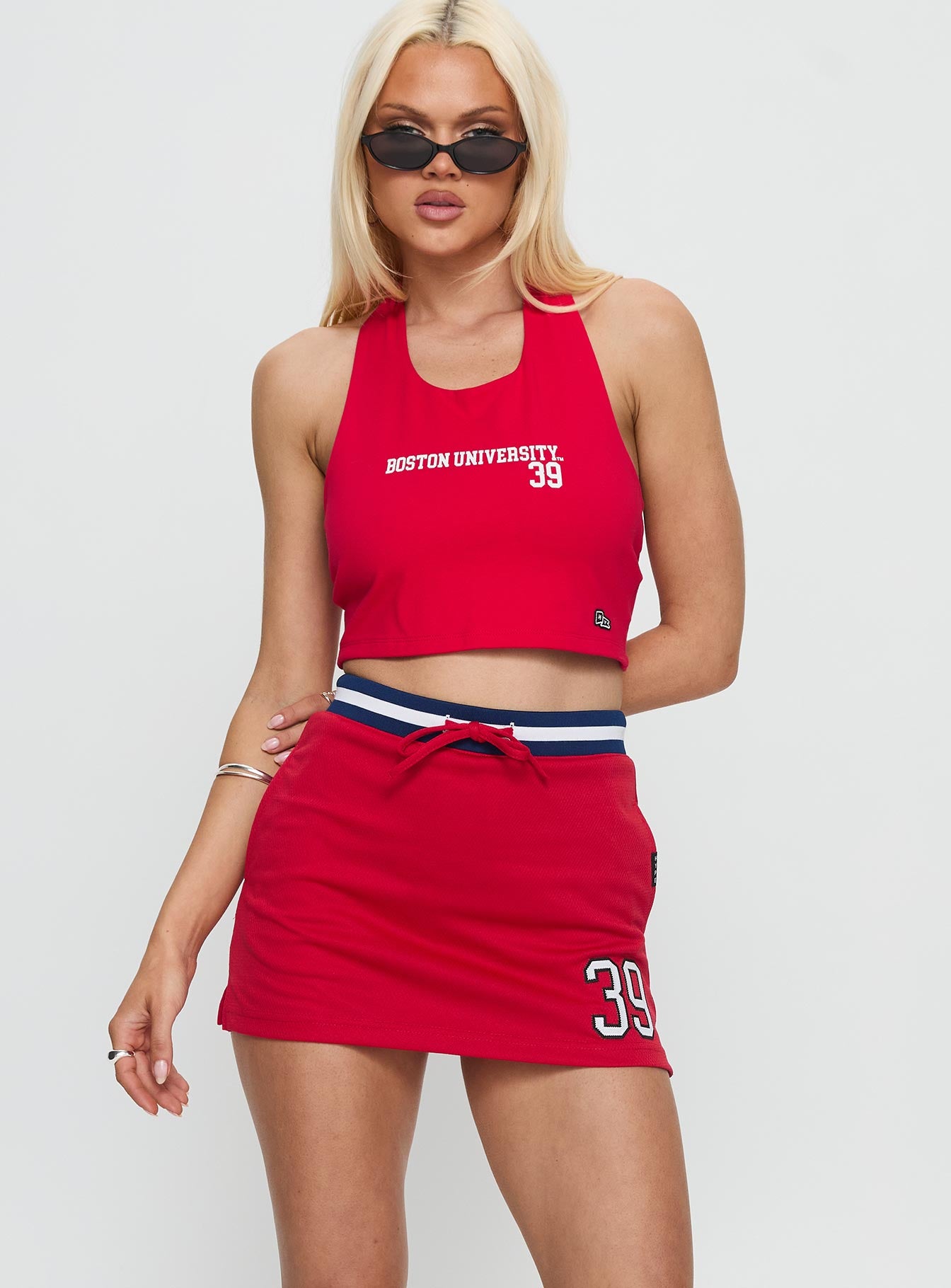 Boston University Basketball Skirt Red-Vipp Girl