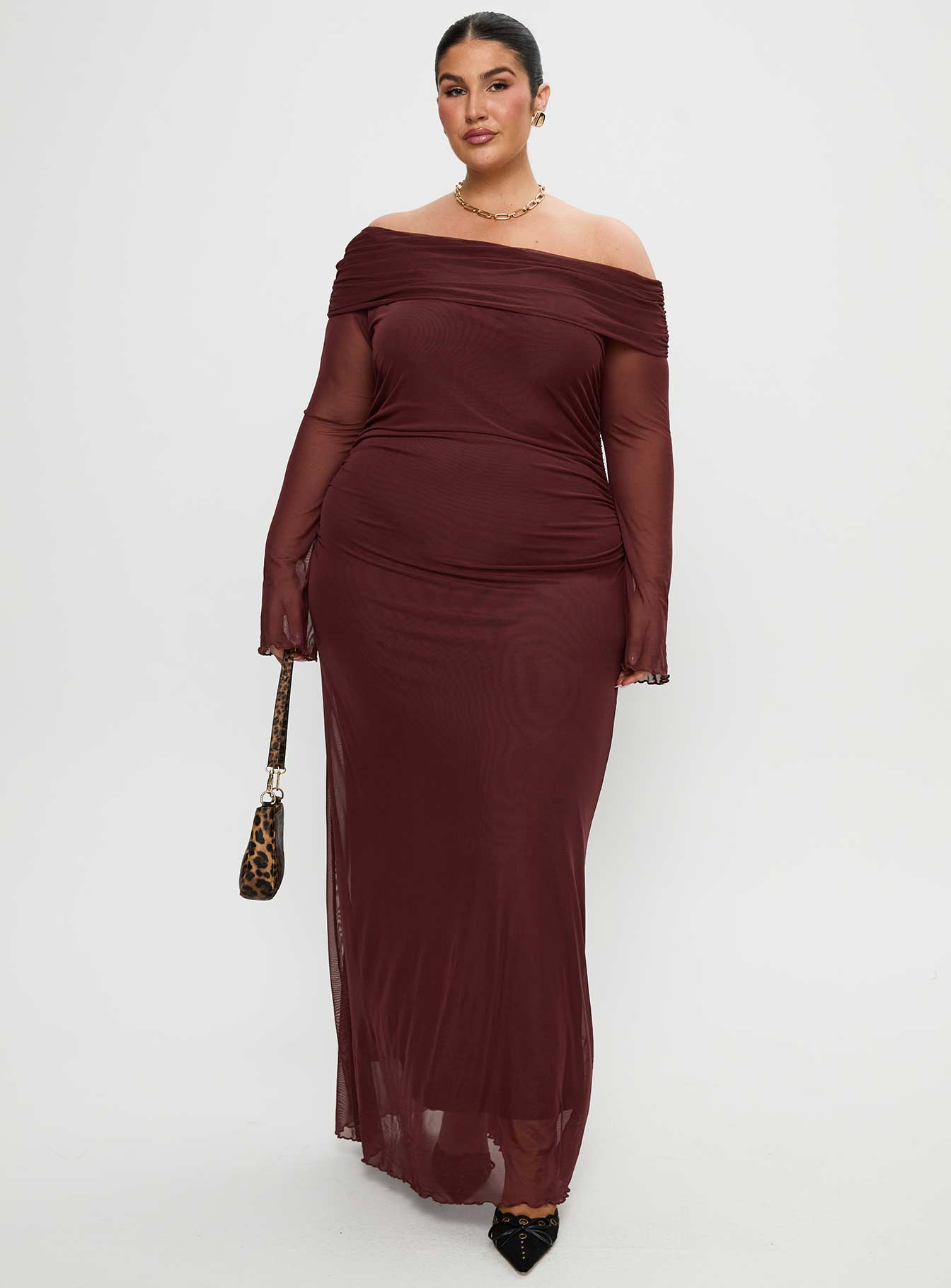 Consideration Maxi Dress Chocolate Curve-Vipp Girl