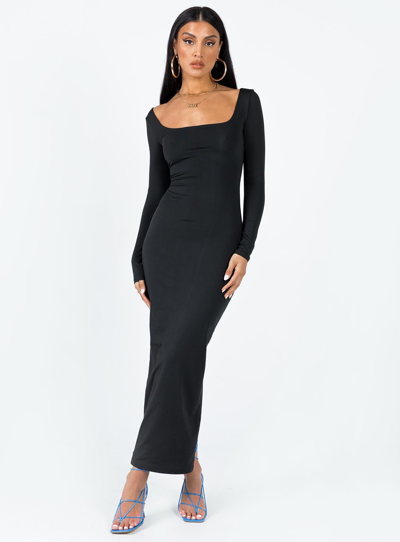 Lyla Maxi Dress Black-Vipp Girl