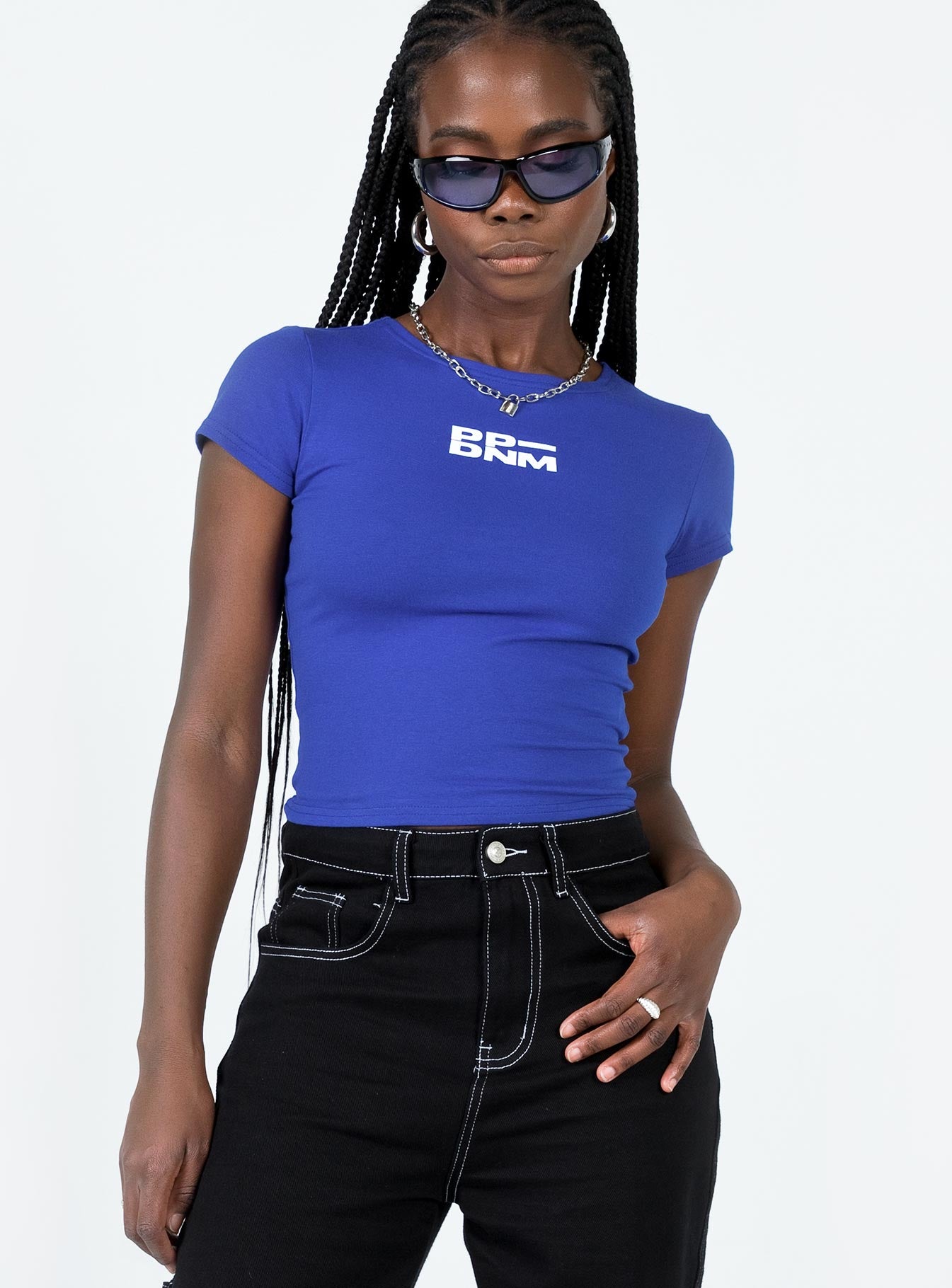 Polly Denim Club Tee Blue-Vipp Girl