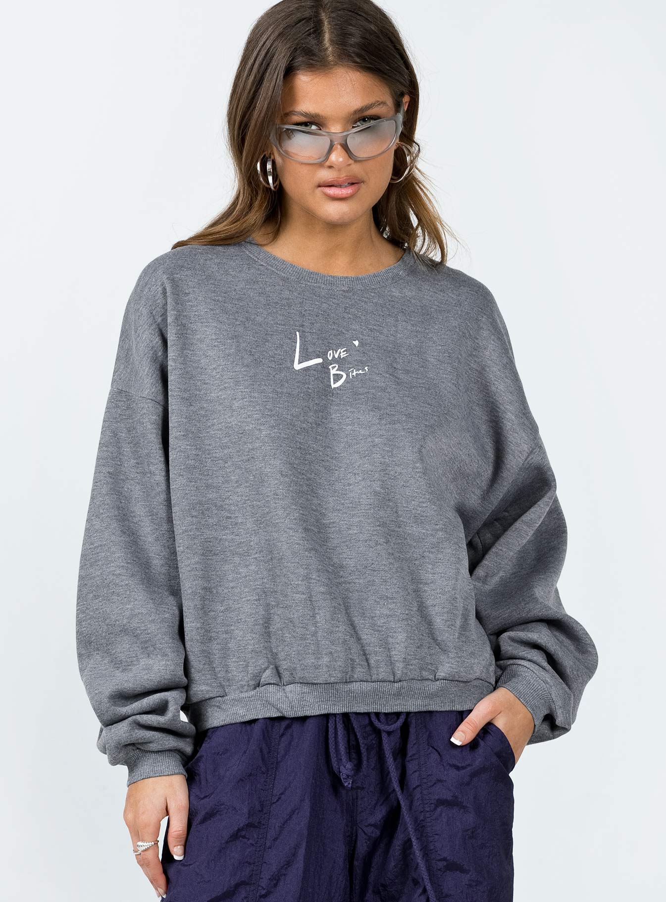 Love Bites Sweatshirt Grey-Vipp Girl
