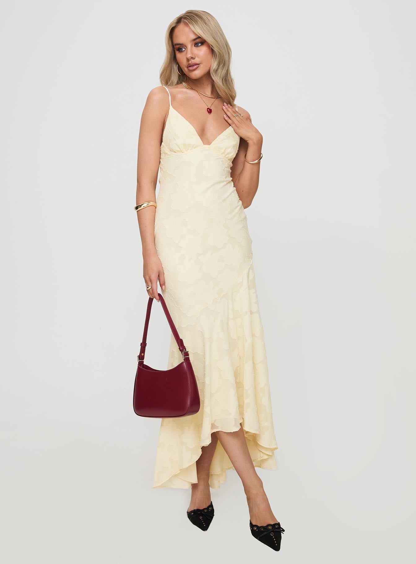 Cyrene Maxi Dress Lemon-Vipp Girl