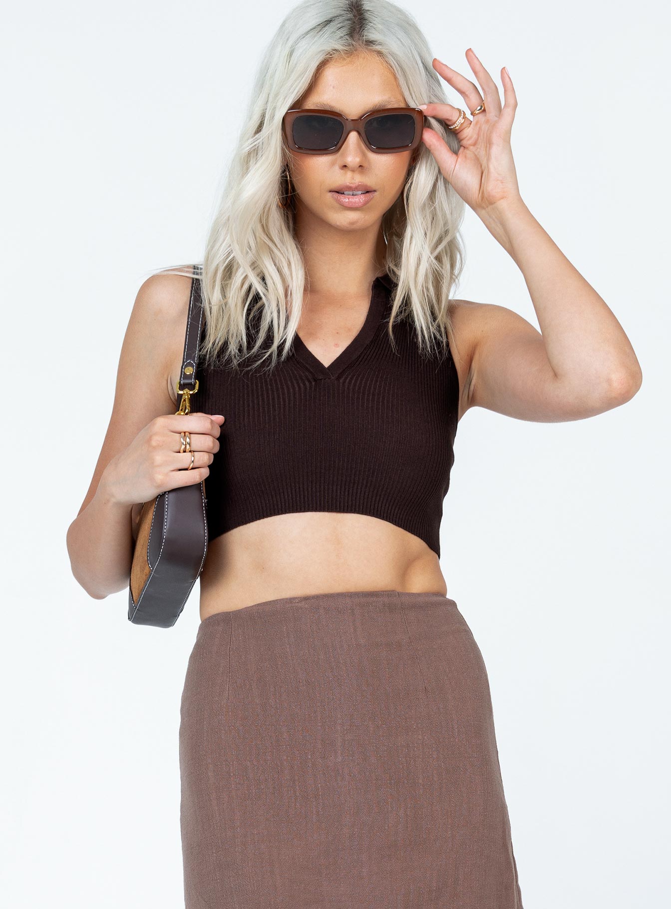 Patterson Top Brown-Vipp Girl