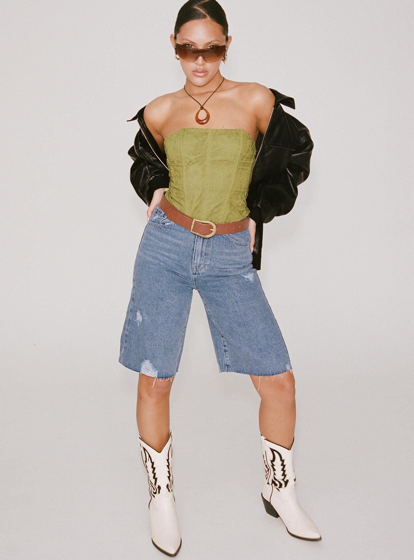 Lexfield Denim Shorts Light Wash-Vipp Girl