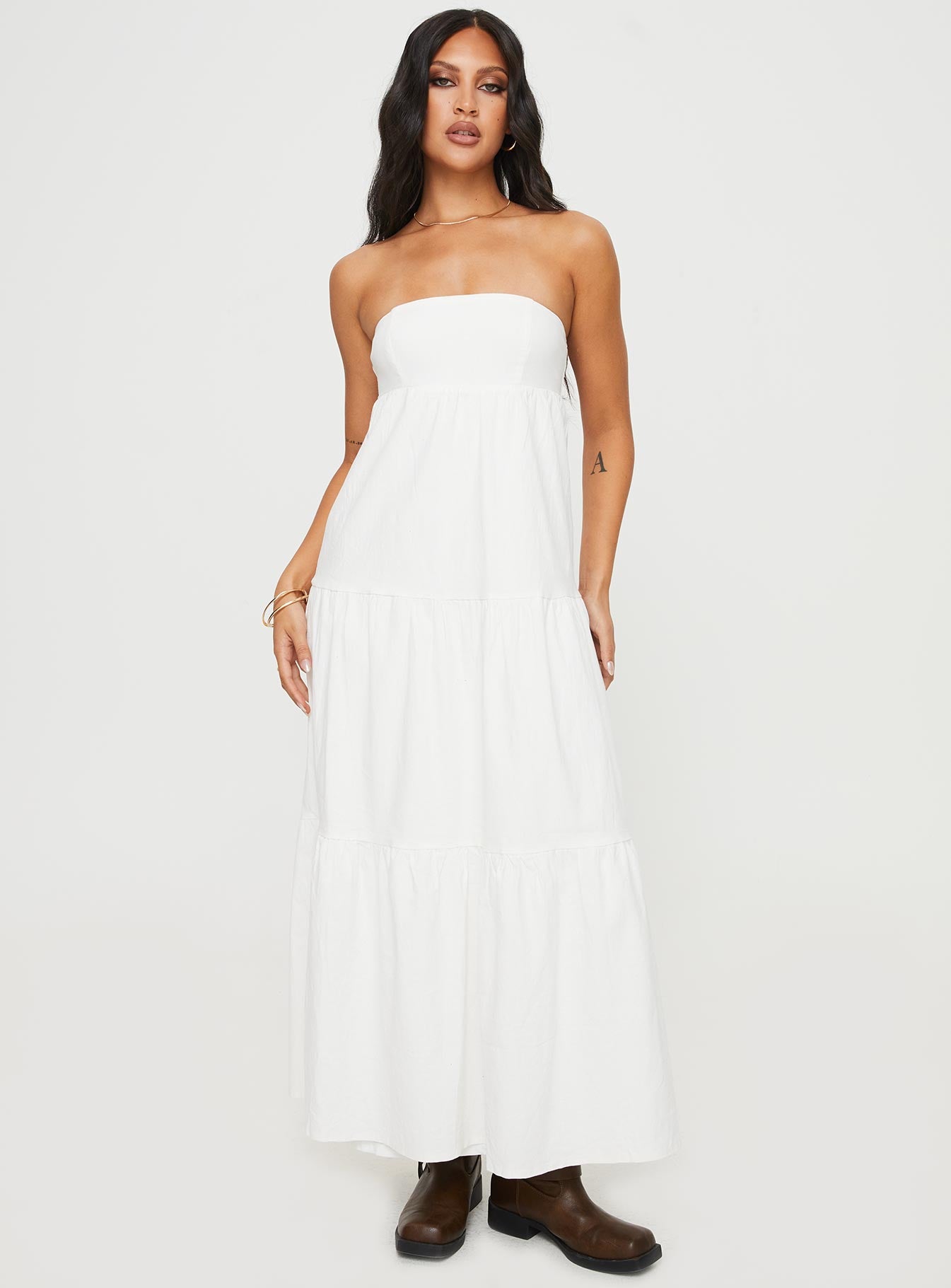 Osment Maxi Dress White-Vipp Girl