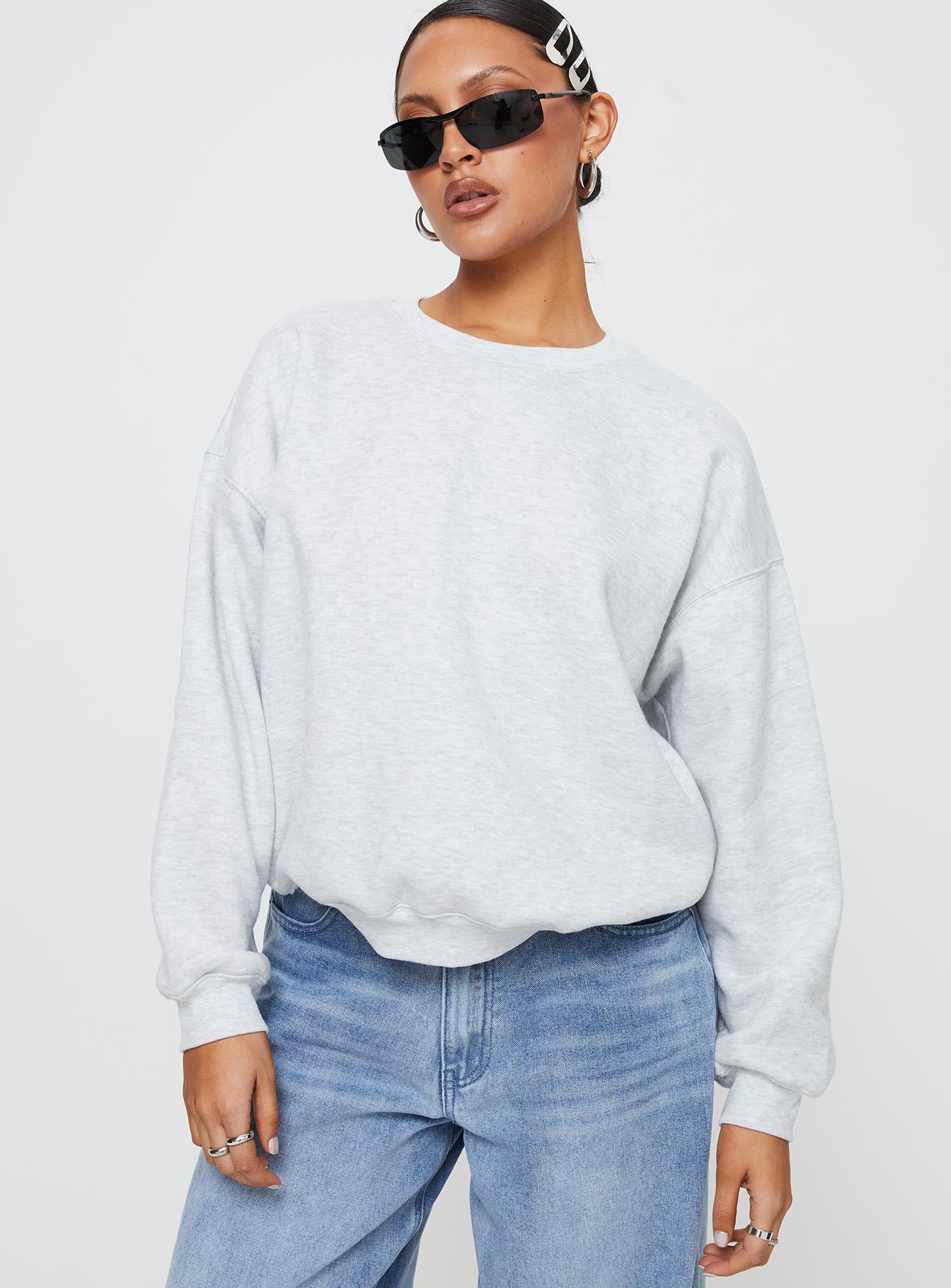 Charlotte Crewneck Sweatshirt Grey-Vipp Girl