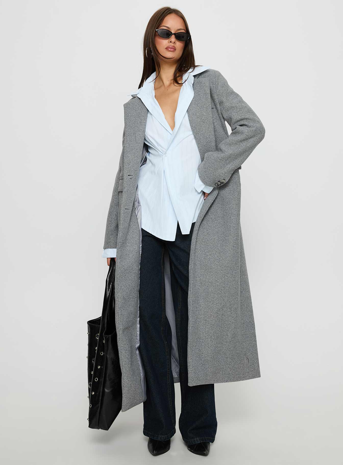 Lovergirl Longline Coat Grey-Vipp Girl