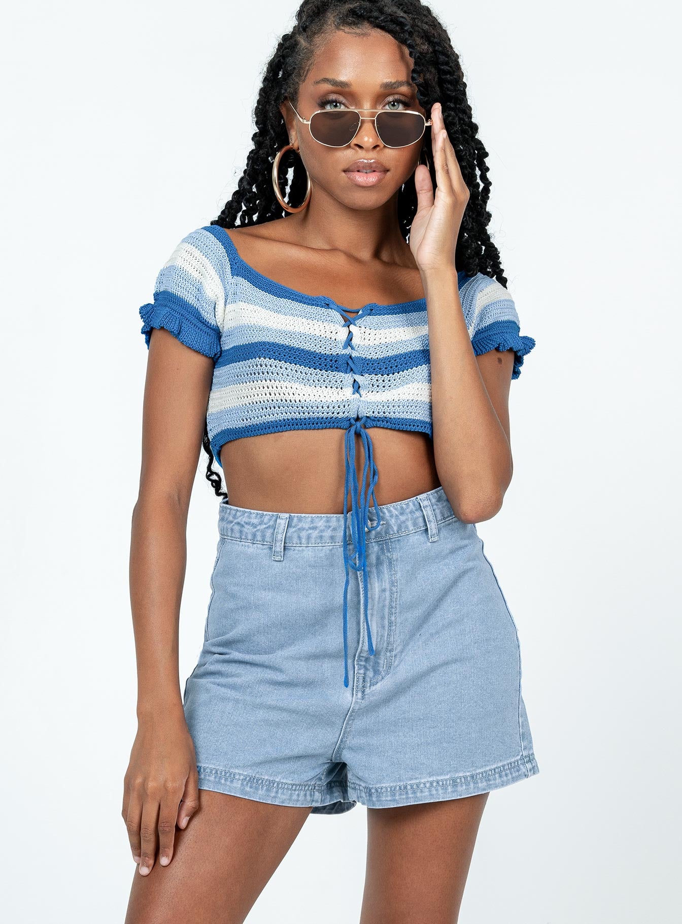 Dora Denim Shorts Denim-Vipp Girl