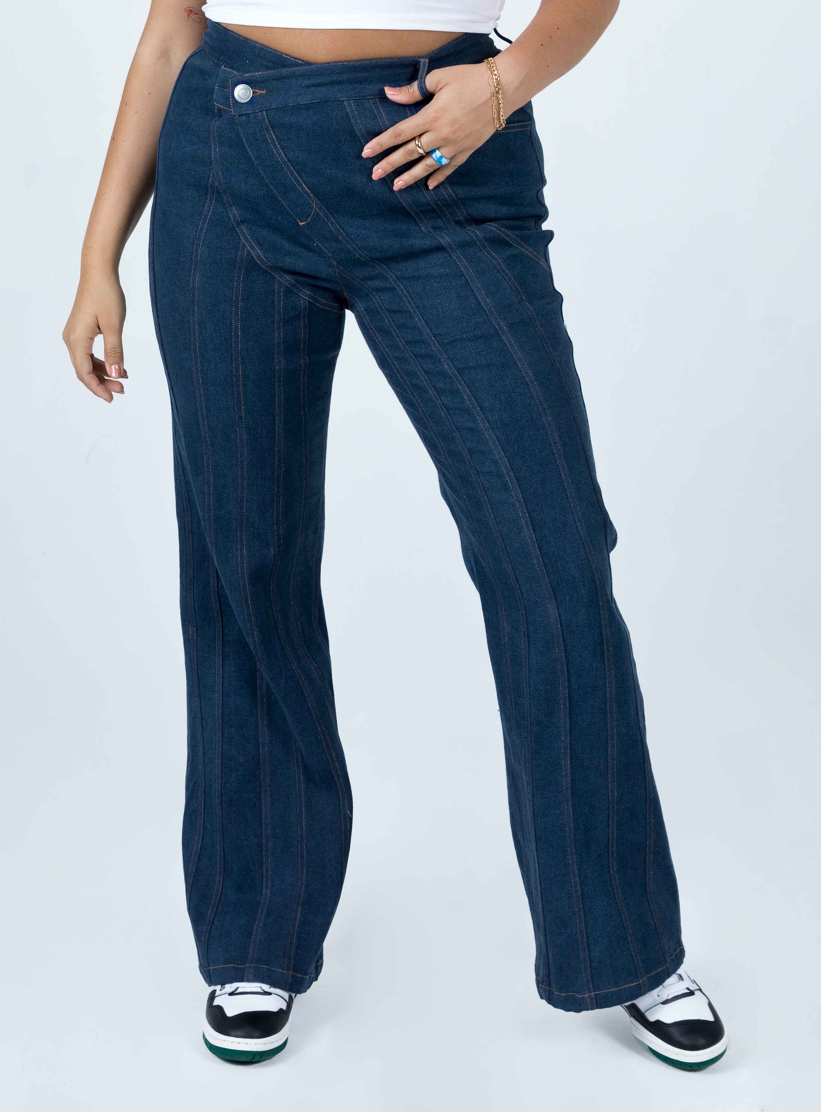 Odette Flare Denim Jeans Blue-Vipp Girl