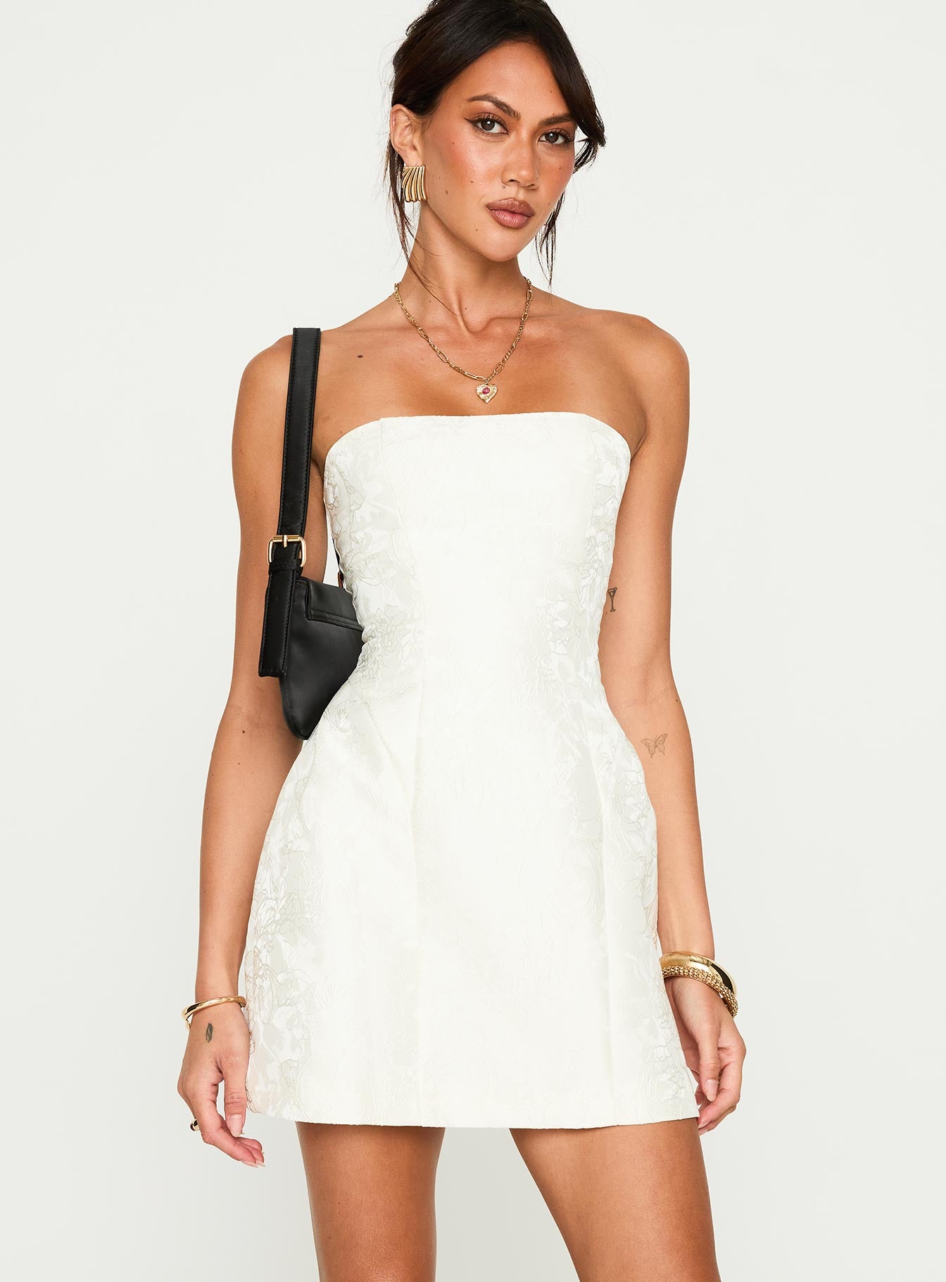 Heaven Sent Strapless Mini Dress White-Vipp Girl