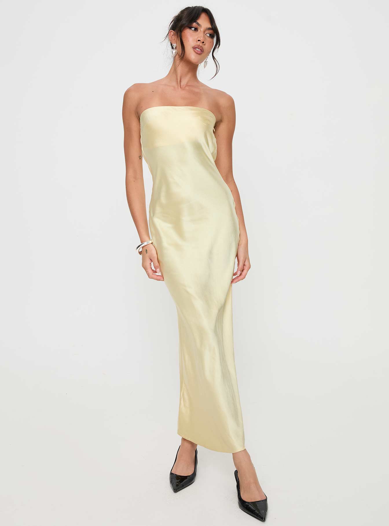 Haley Maxi Dress Yellow-Vipp Girl