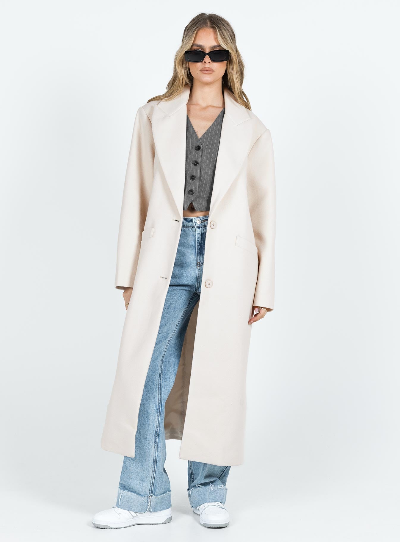 Olsen Coat Cream-Vipp Girl