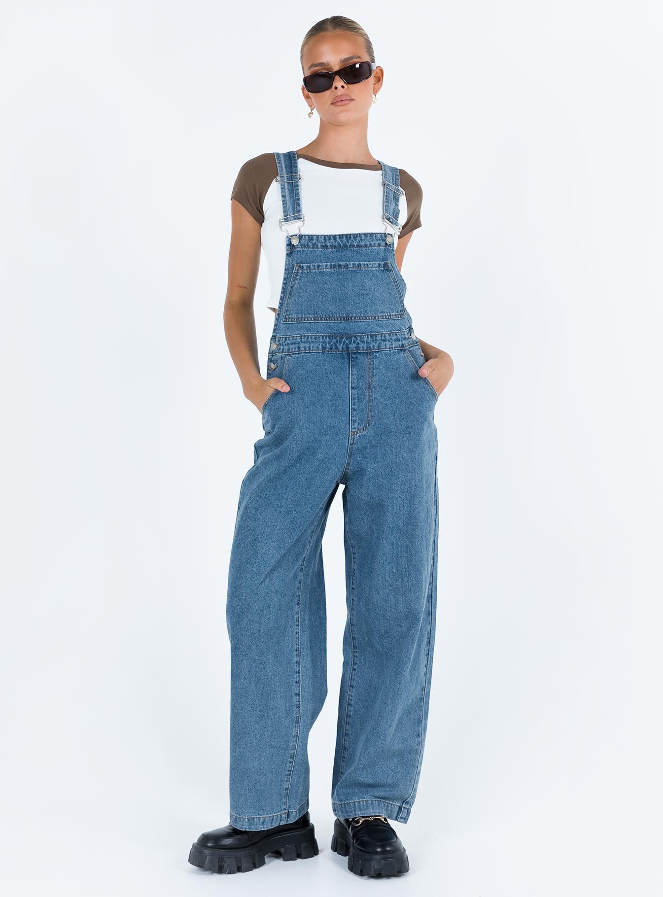 Kacey Long Overalls Denim-Vipp Girl