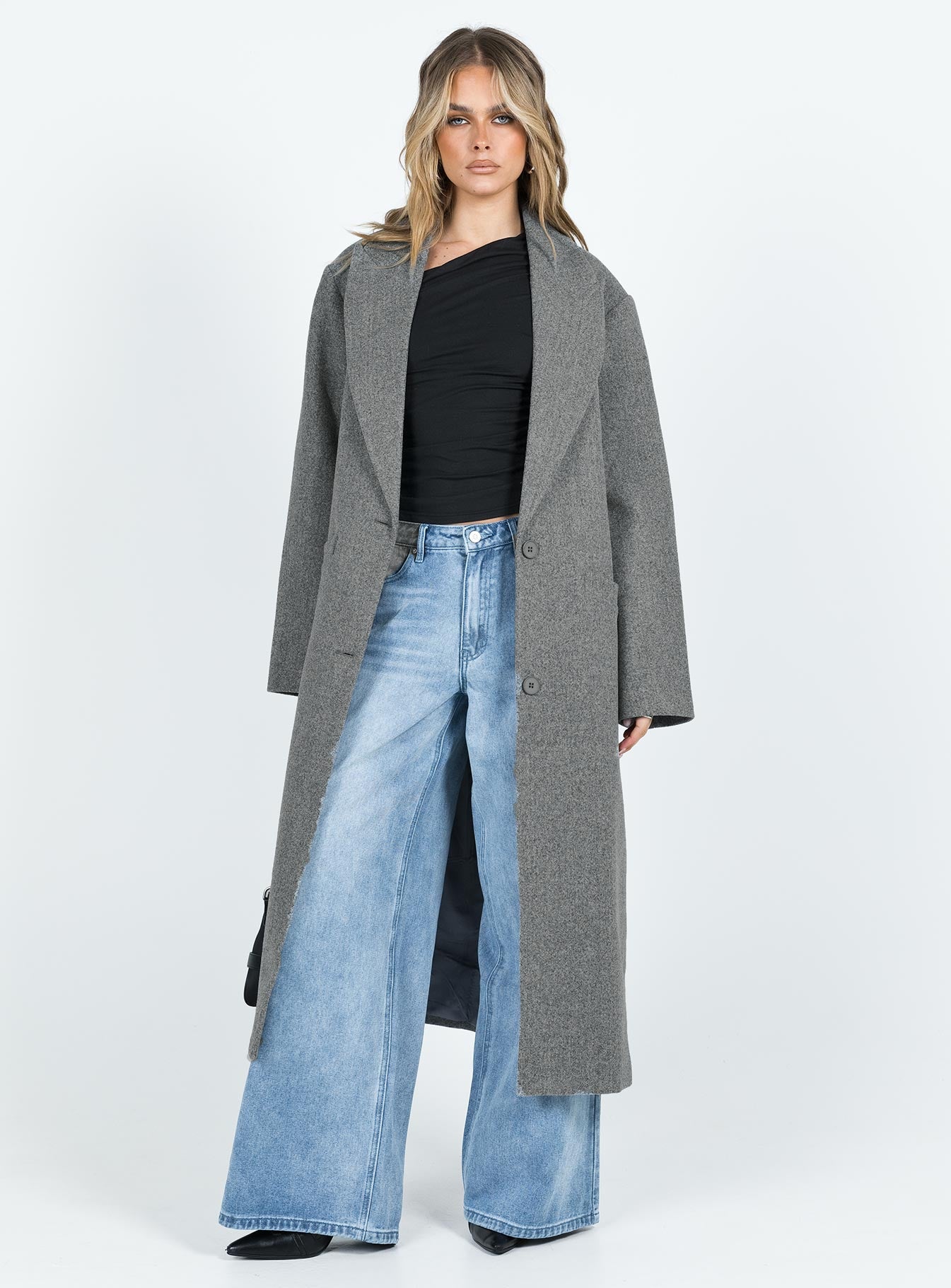 Olsen Coat Slate-Vipp Girl