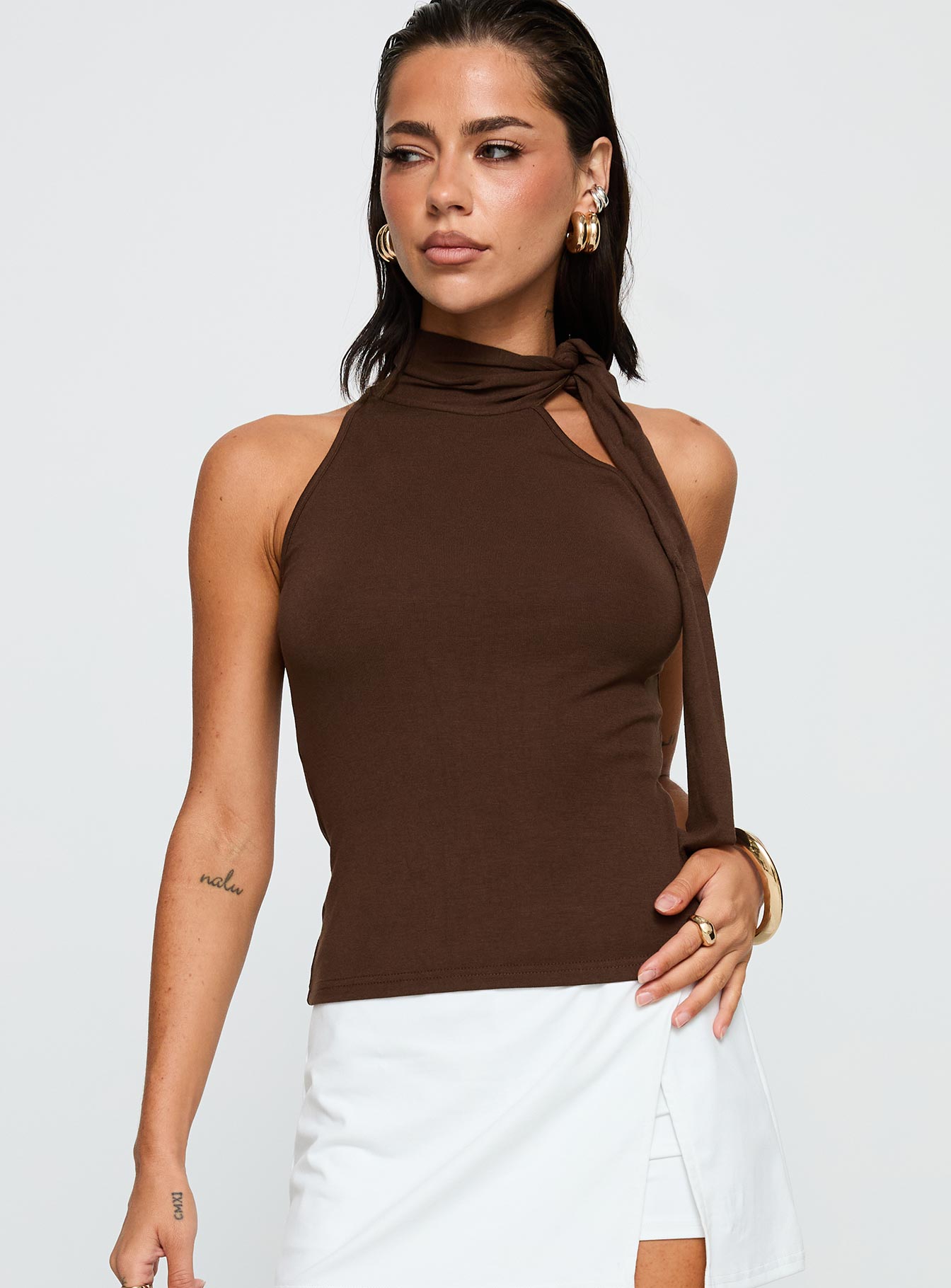 Mathias Top Chocolate-Vipp Girl